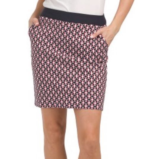 NWT Swing Control RED WHITE NAVY BLUE 18″ COIN Stretch GOLF SKORT 4 6 8 10 12 14