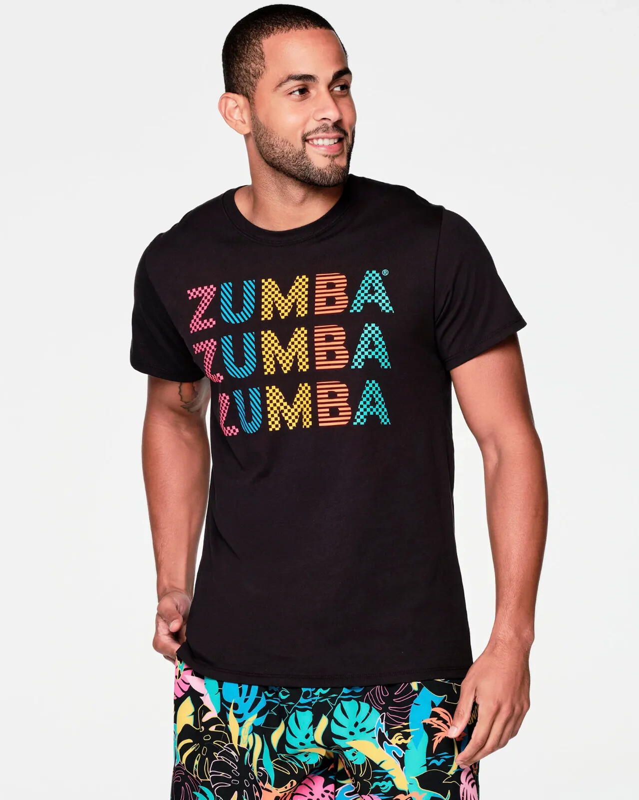 Zumba Beach Bash Unisex Tee ~ Bold Black ~ XS/S M/L XL/XXL ~ New! Free Ship!