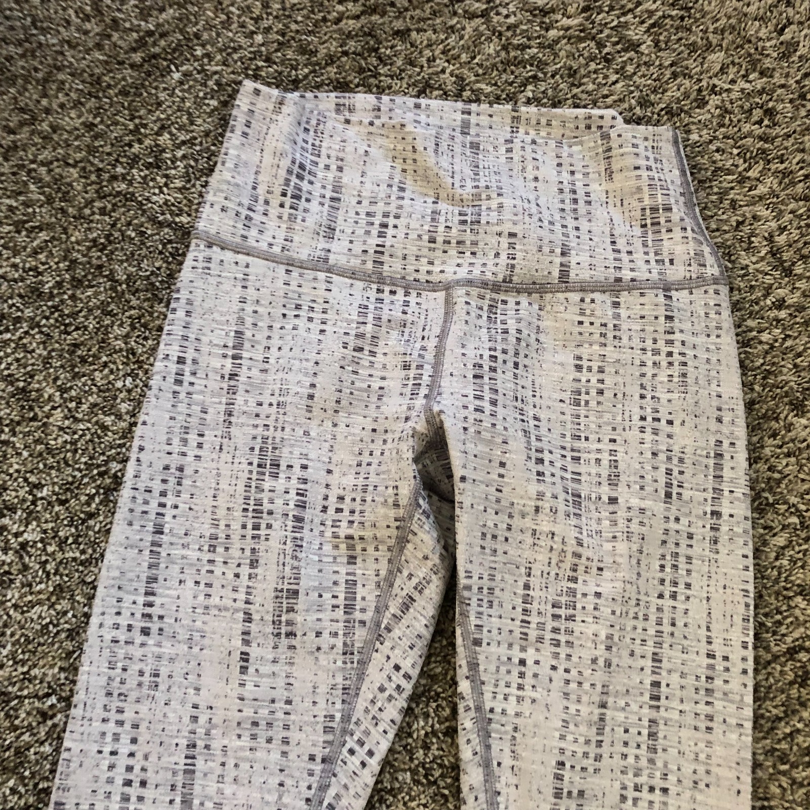 Lot bundle 2 Lululemon Swiftly Orange LS Top Gray Pattern Wunder Under Legging 6
