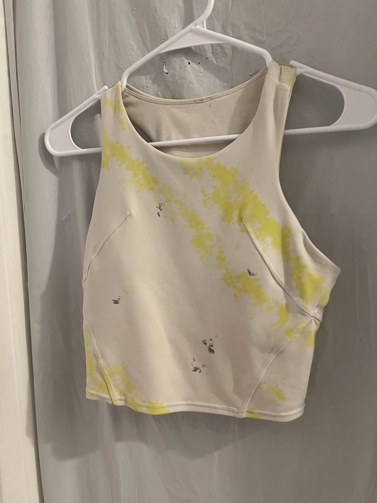 Lululemon Invigorate Training Tank Top Cross Court Wash Electric Lemon Sz 2