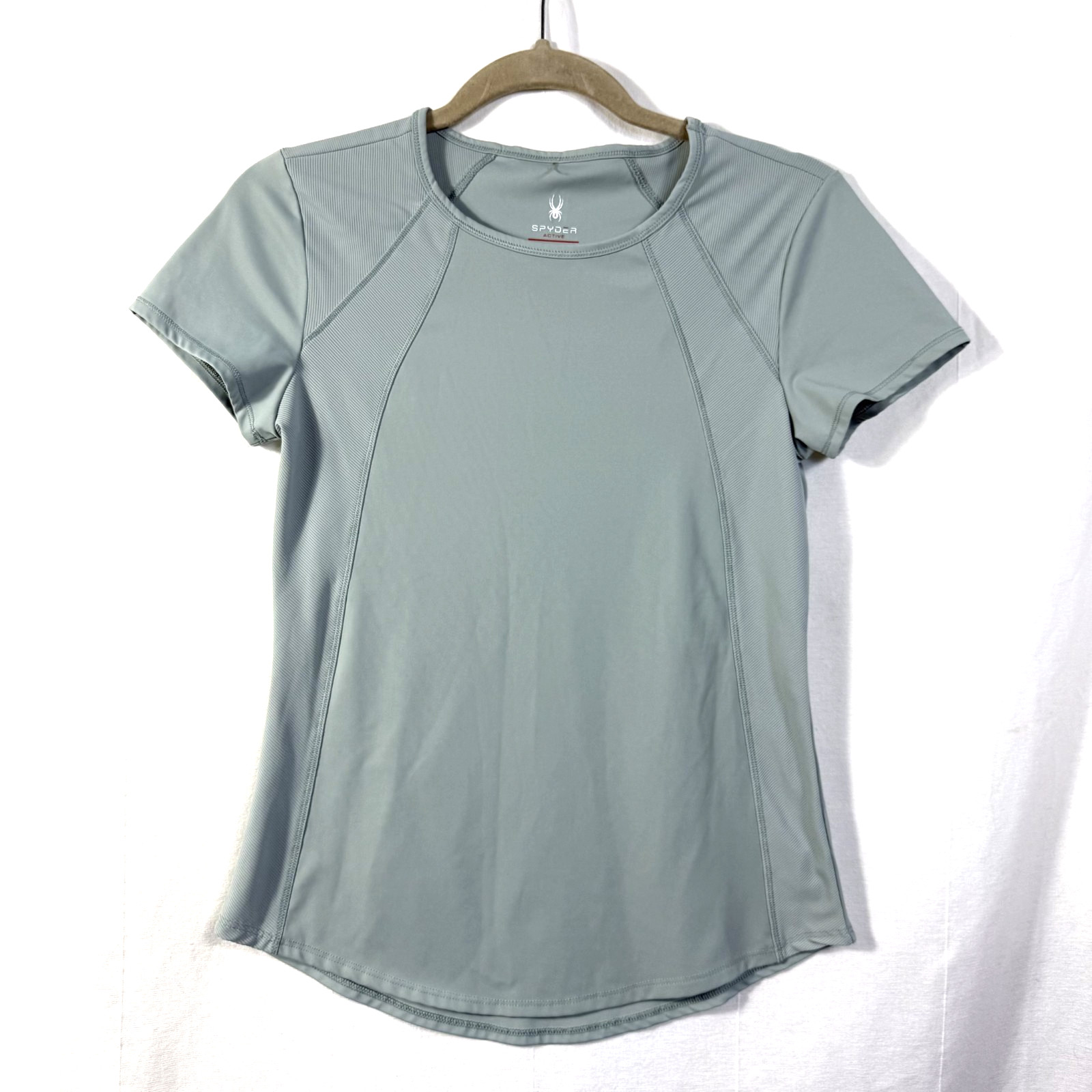 Spyder Active Top Women’s Size S Sage Short Sleeve Crewneck Performance T-Shirt