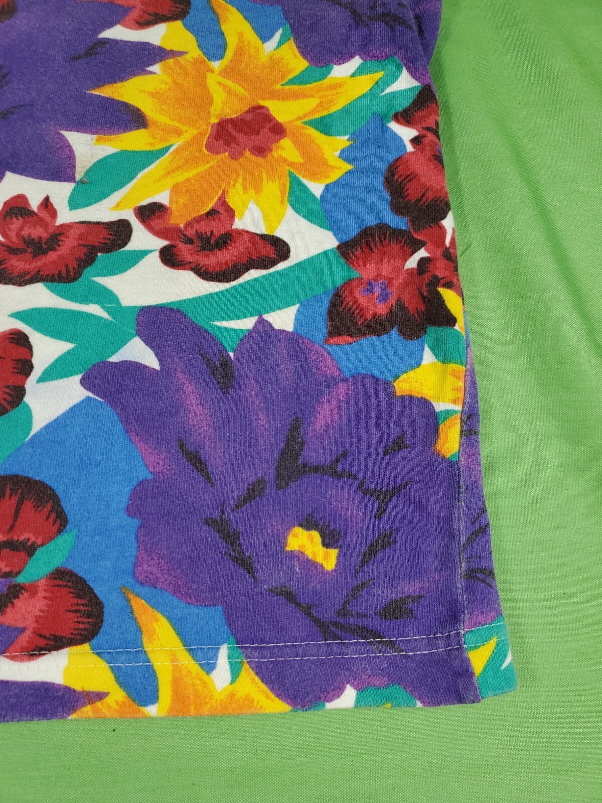 Retro Floral 80s 90s Nordstrom Active Sports Top Women’s Small Vintage Island