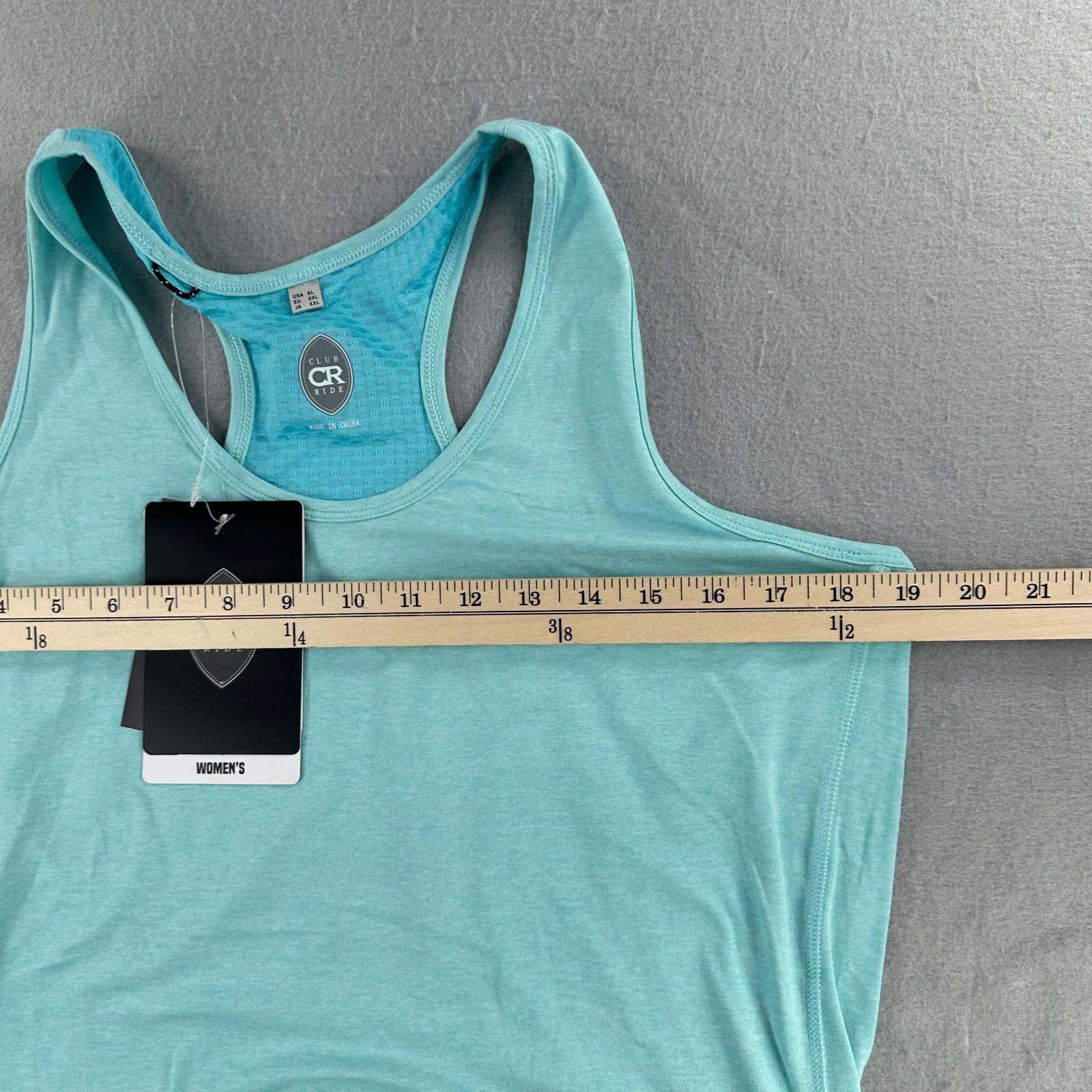 Club Ride Tank Top Shirt Womens XL Blue Racerback Cycling Athletic Trixie Bike
