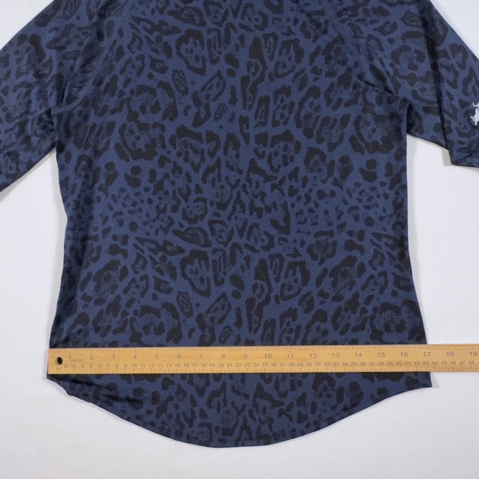 Greyson Damisa Sienna Leopard Pullover Golf Performance Bull Logo Women’s Small