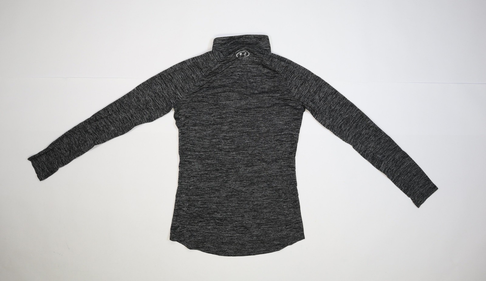 Under Armour Pullover Womens Small Gray 1/4 Zip HeatGear Tech Twist Top Athletic