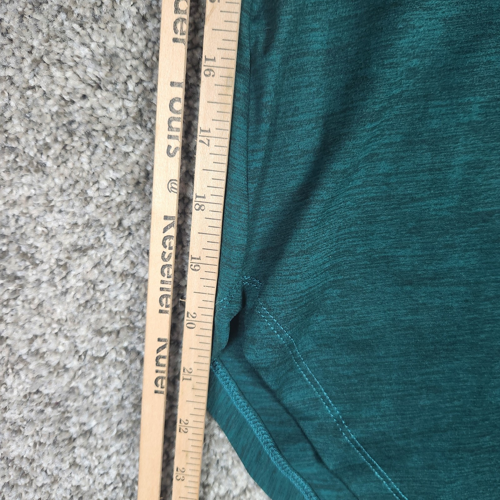 Torrid Active Super Soft Performance Jersey T Shirt Sz 00 M/L 10 Green V Neck