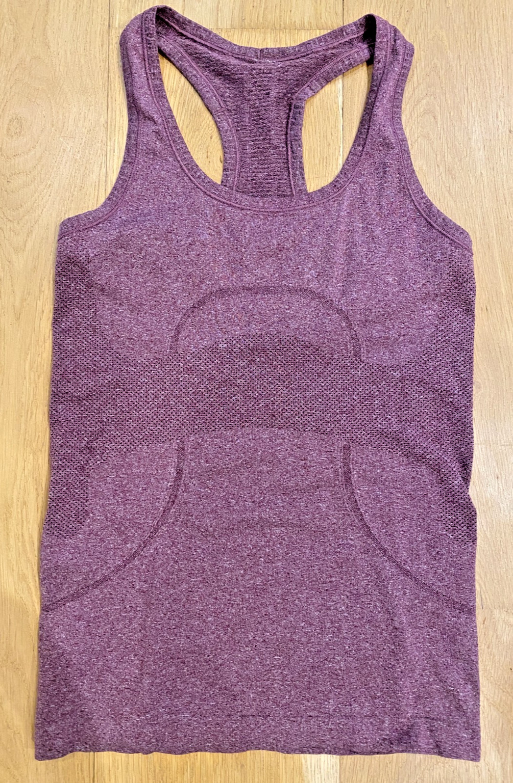 Lululemon Womens Swiftly Tech Tank Heathered Purple Burgundy Size 4