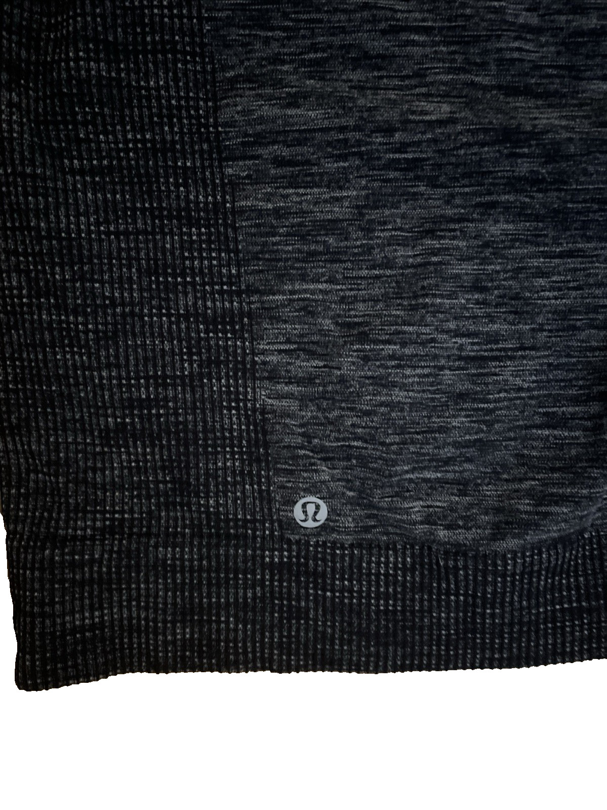 Lululemon Womens Swiftly Wool 1/2 Zip Stretch Pullover Top Black Gray Size Small