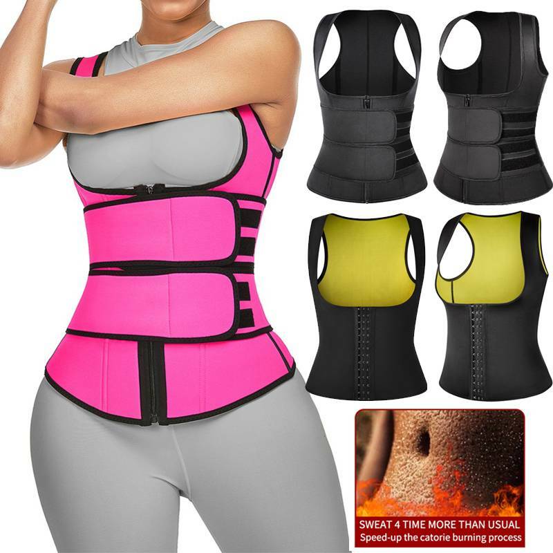 Womens Neoprene Hot Vest Shaper Gym Sauna Sweat Thermal Belt Girdle Cami Top