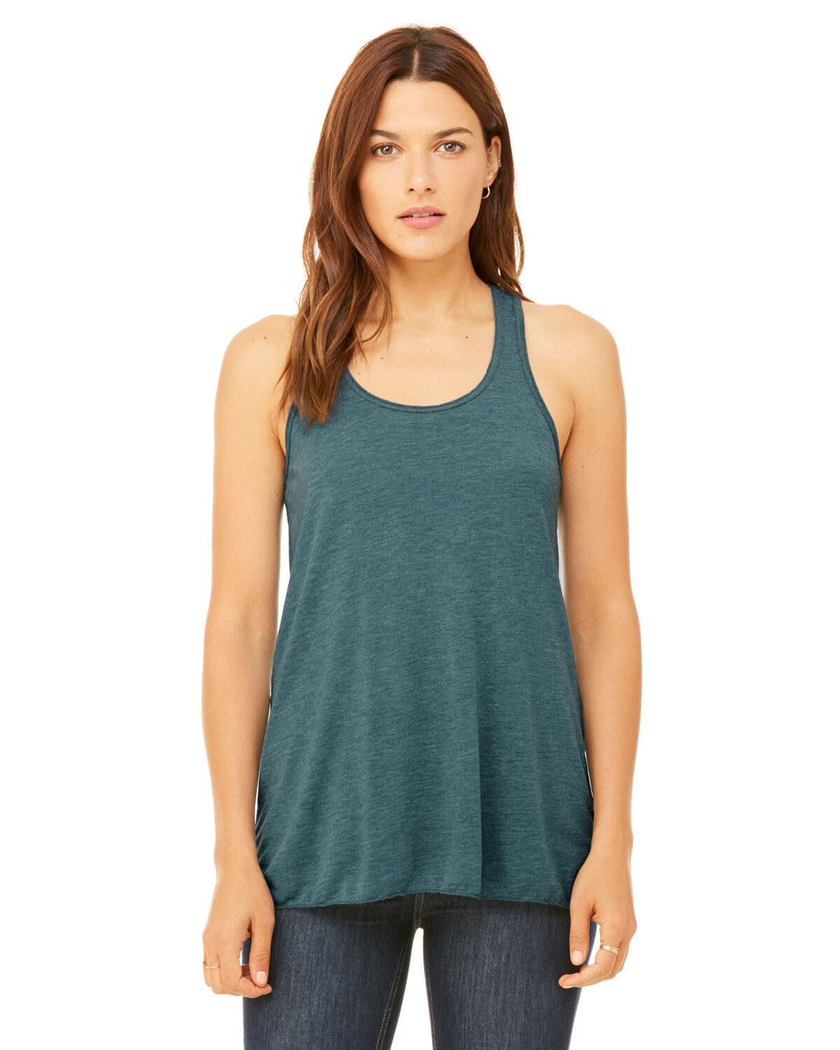 Bella + Canvas Ladies Flowy Racerback Tank B8800 Racerback With Sheering At Seam