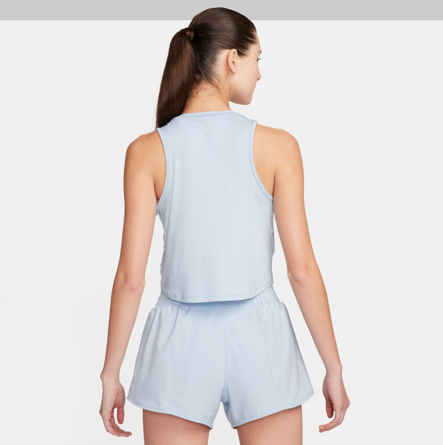 Nike One Women’s Classic Dri-FIT Cropped Tank Top in Light Armory Blue L