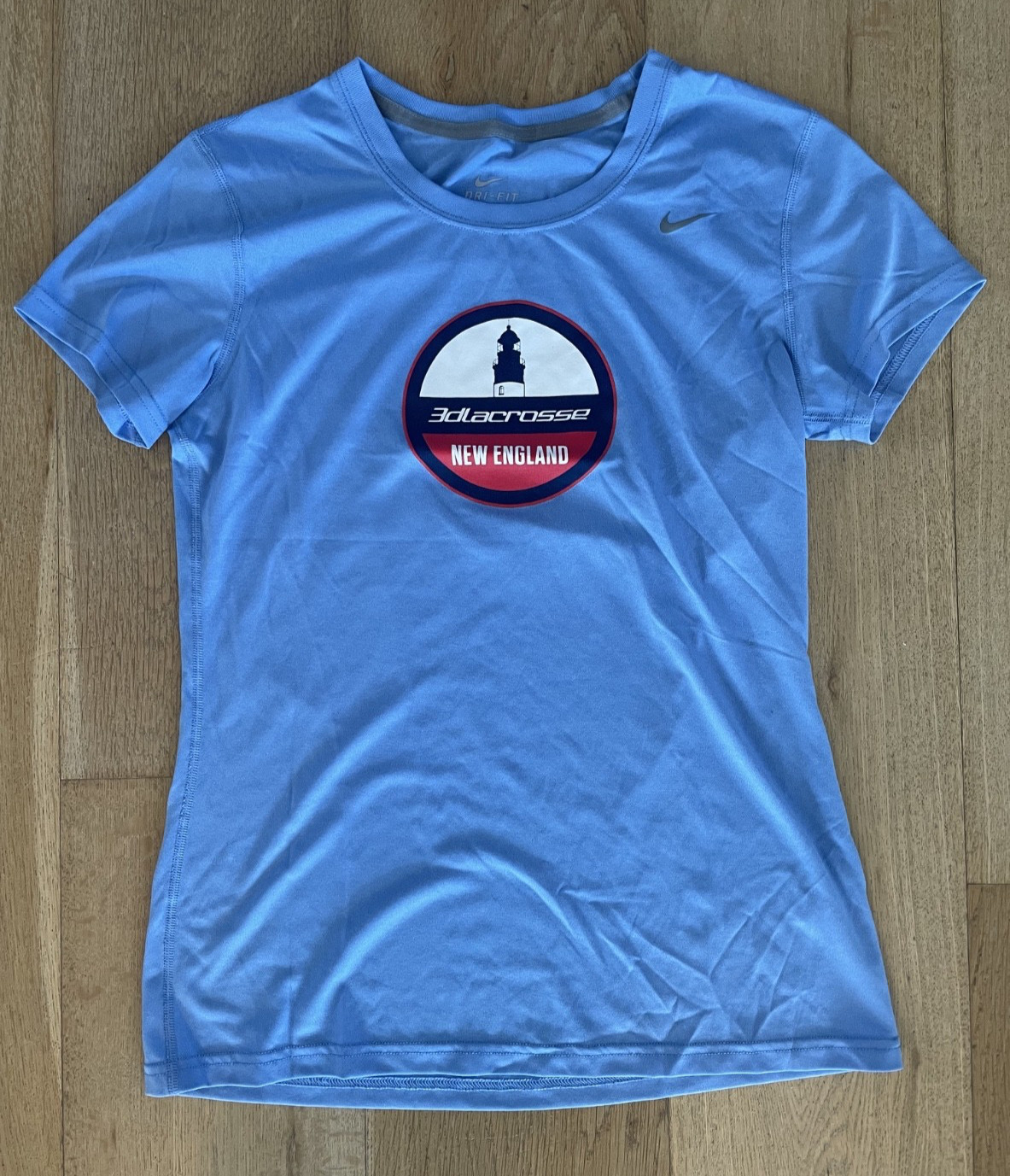 WOMENS Nike 3D NEW ENGLAND Lacrosse Short Sleeve T-Shirt ~ Size S