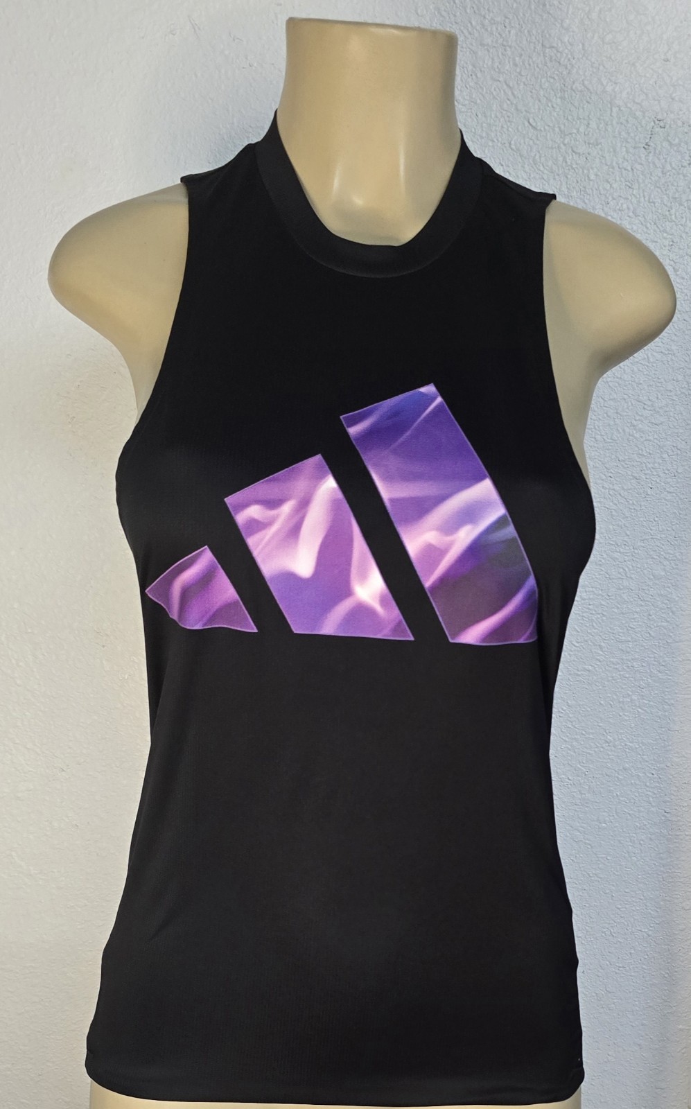 adidas AEROREADY Women’s XS Black Pink Purple Sleeveless Training Tank Top