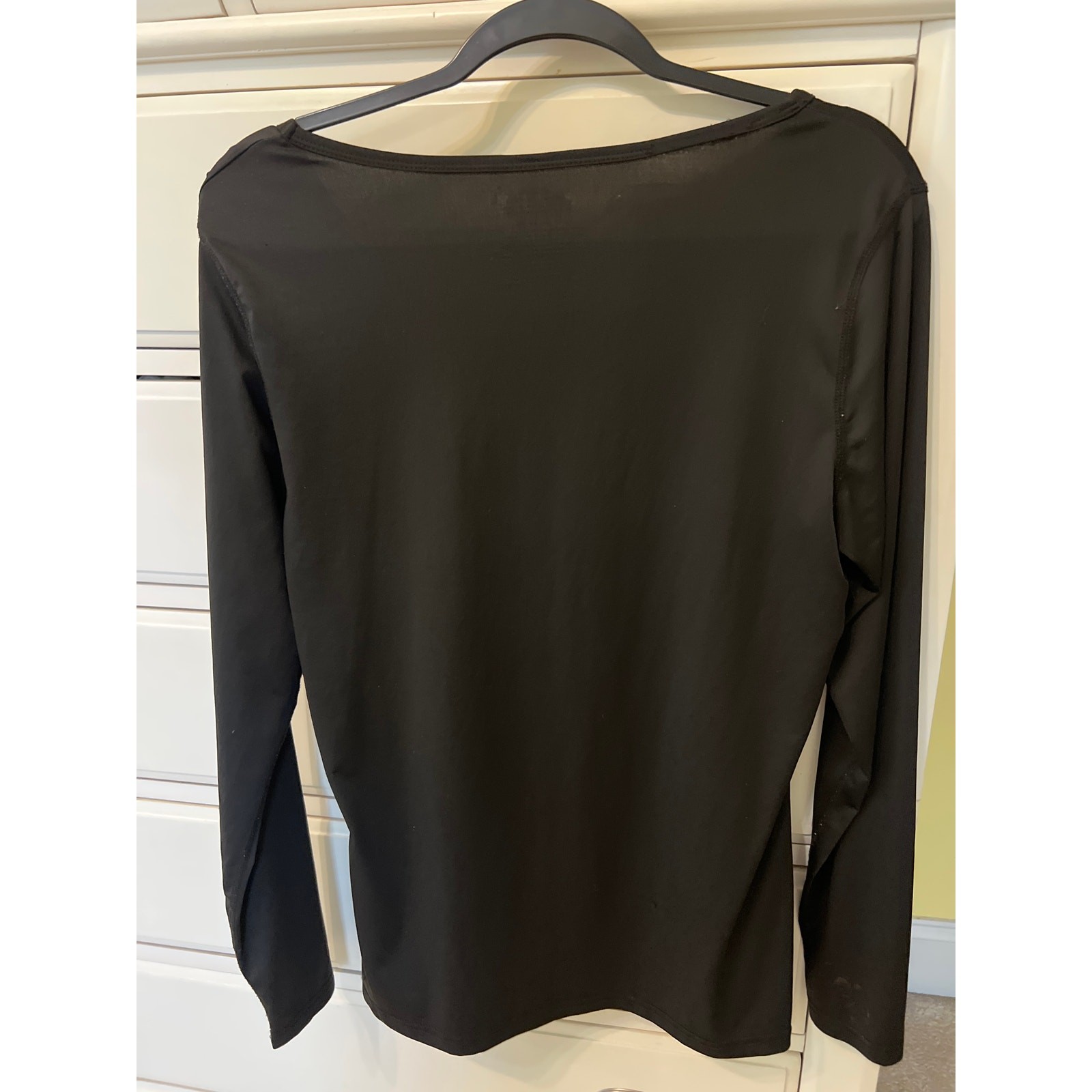 Adventuridge Black Base Layer Long Sleeve Shirt Womens Size Large Hiking Camping