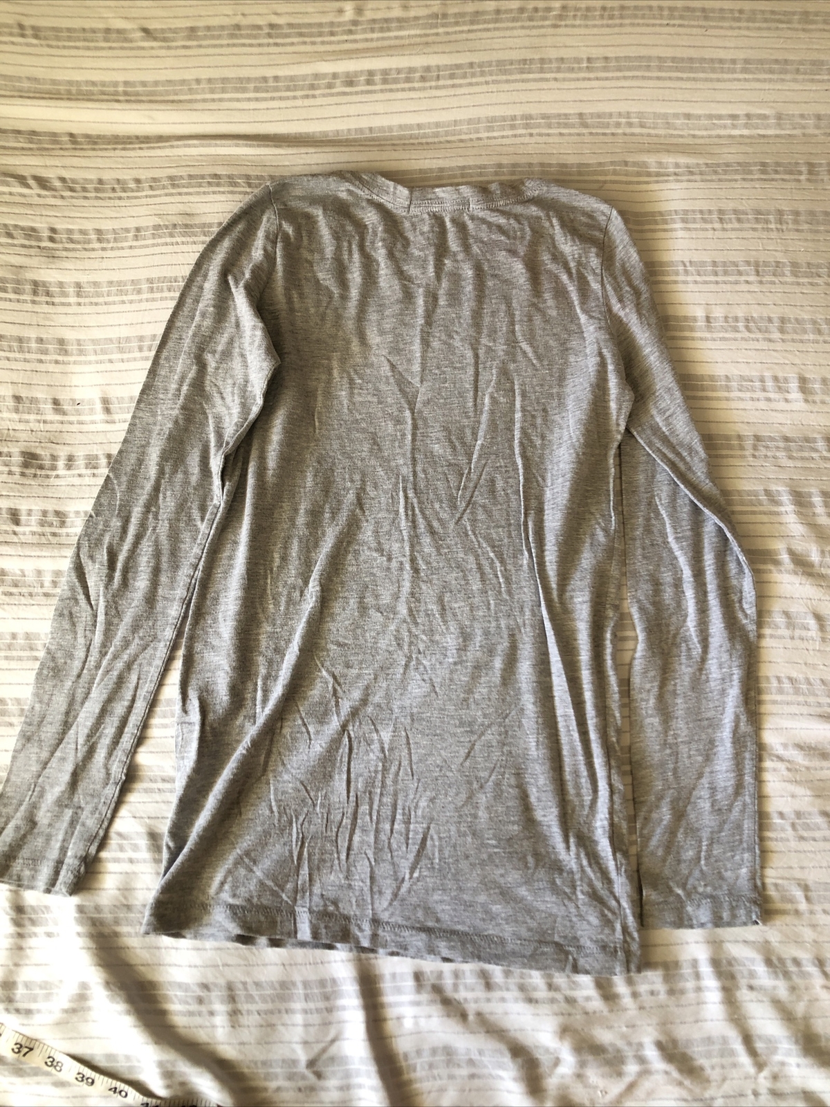 ACTIVE BASIC gray MEDIUM (30” Chest) long Sleeve T Shirt