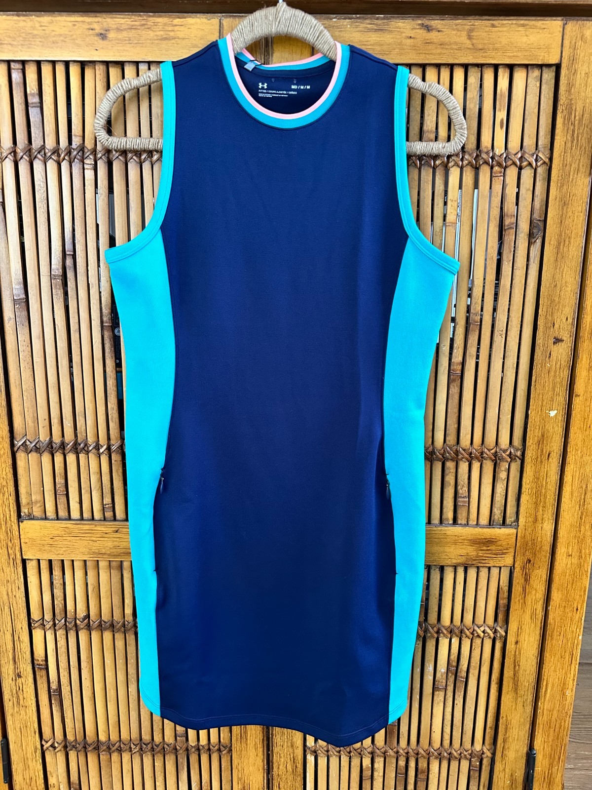 Under Armour UA Zinger Dress Navy Neptune Women’s M Fitted BodyCon NWT $80