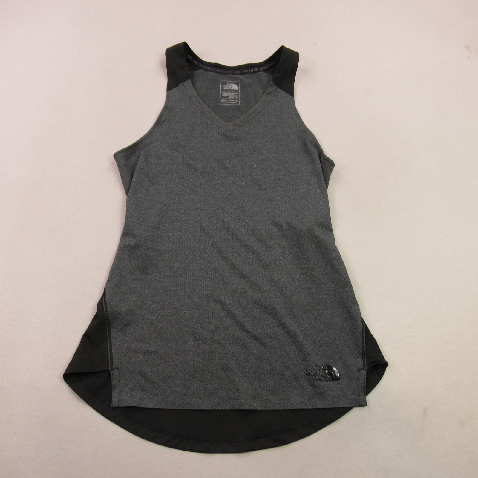 North Face Tank Top Womens XS Sleeveless Lightweight V Neck Flashdry Gray