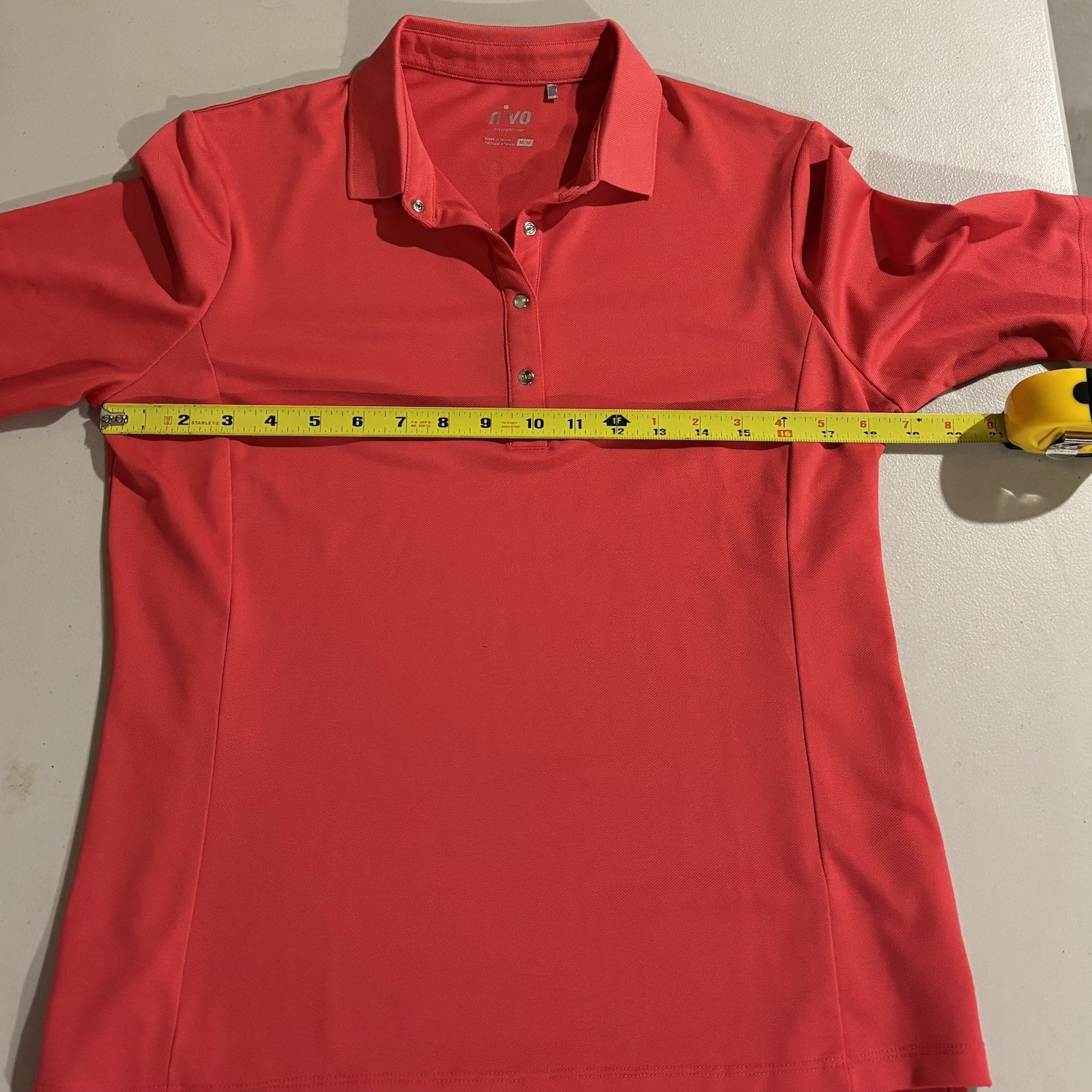 Nivo Polo Shirt Womens Small Golf Performance Stretch Medium Short Sleeve GG-17
