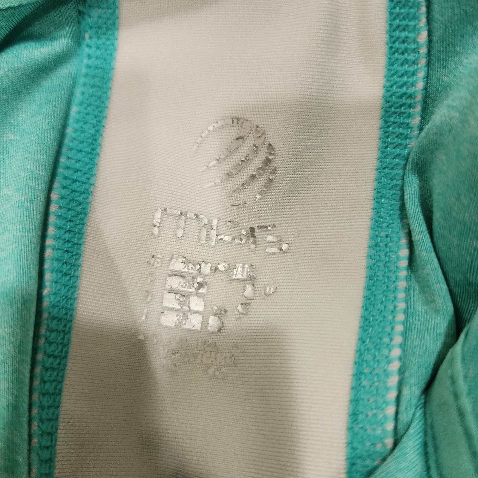 MPG Mondetta Pullover Athletic Long Sleeve Aqua Shirt 1/4 Zip Thumbholes XS