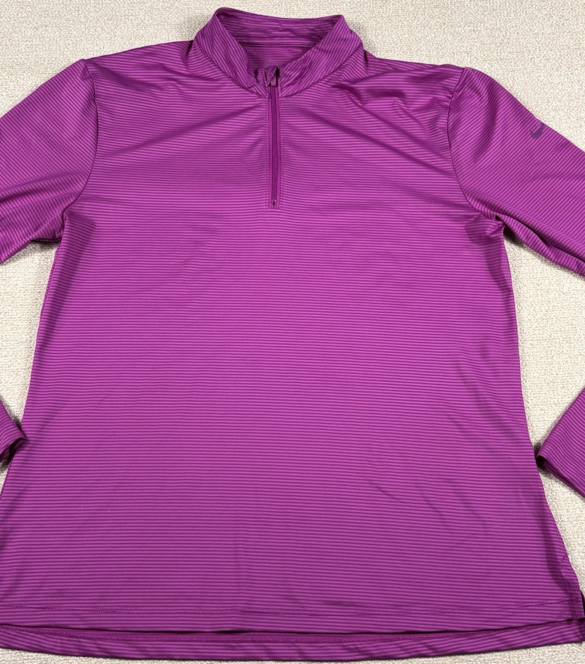 Nike Standard Dri-Fit Athletic Running Performance 1/4 Zip Pullover Women Med
