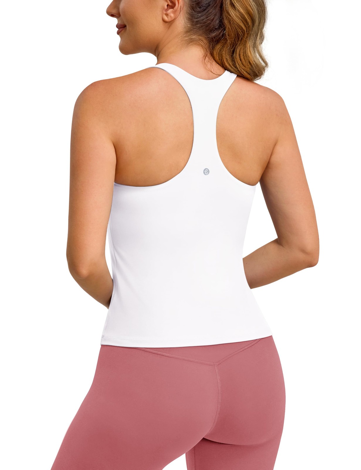 Clouduxi Workout Tank Tops for Racerback Yoga Shirts with Built in Bra Gym At…