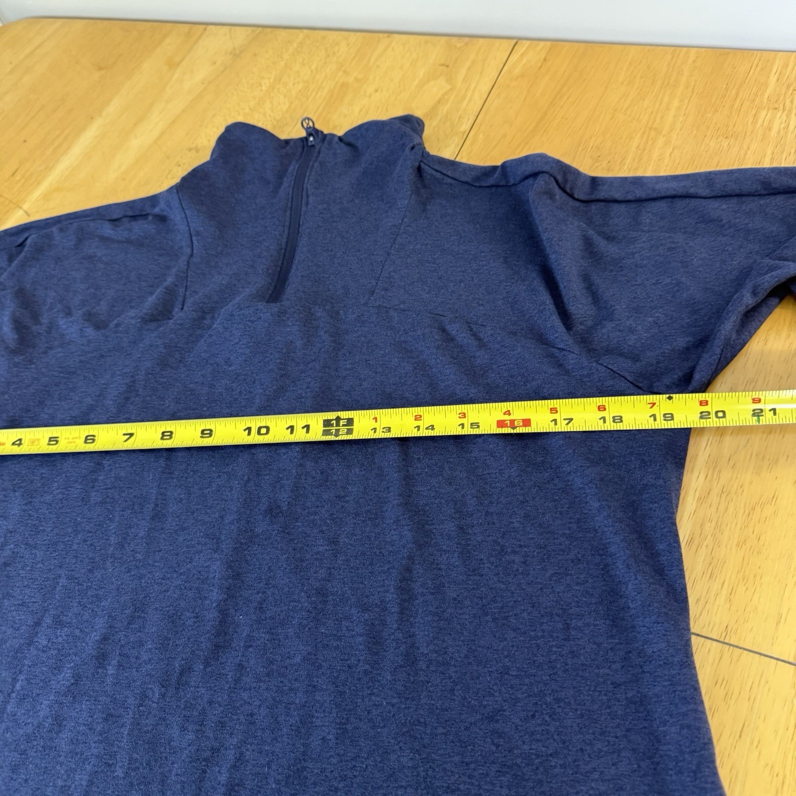 Layer 8 Sport Womens Size Medium Pullover Medium Zip Long Sleeve Blue