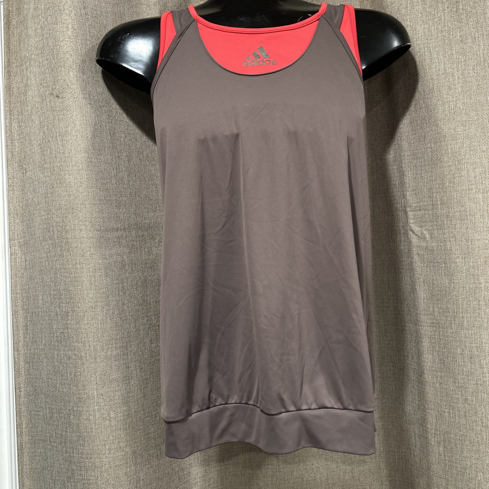 Adidas AZB004 Womens Red/Black Barricade 2-Piece Tank Size Small