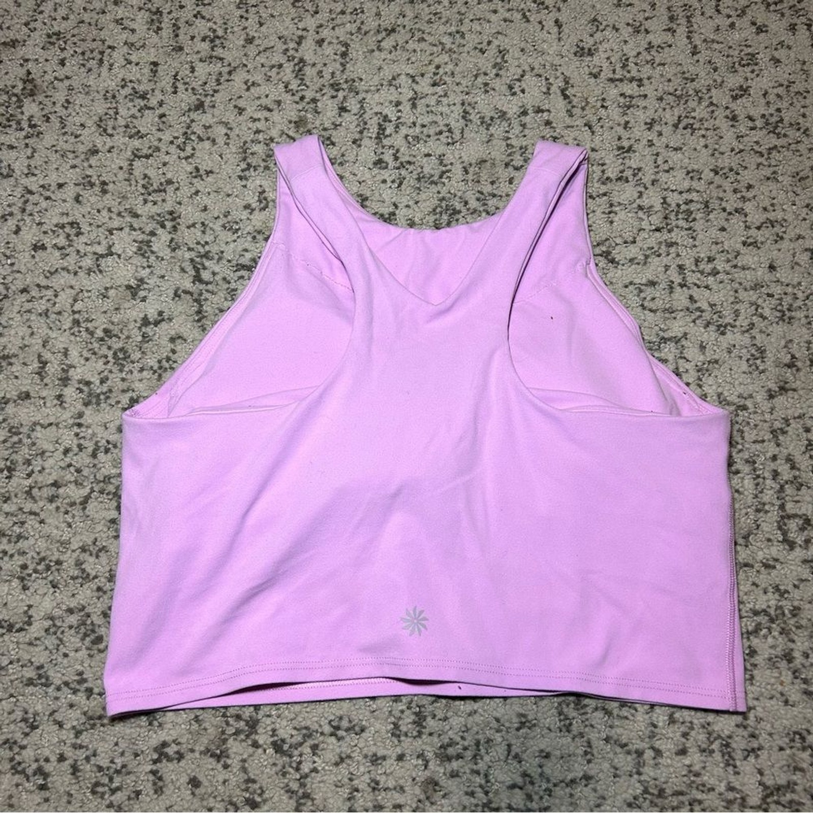 Athleta Opaque Violet Conscious Padded Crop Top Size Small