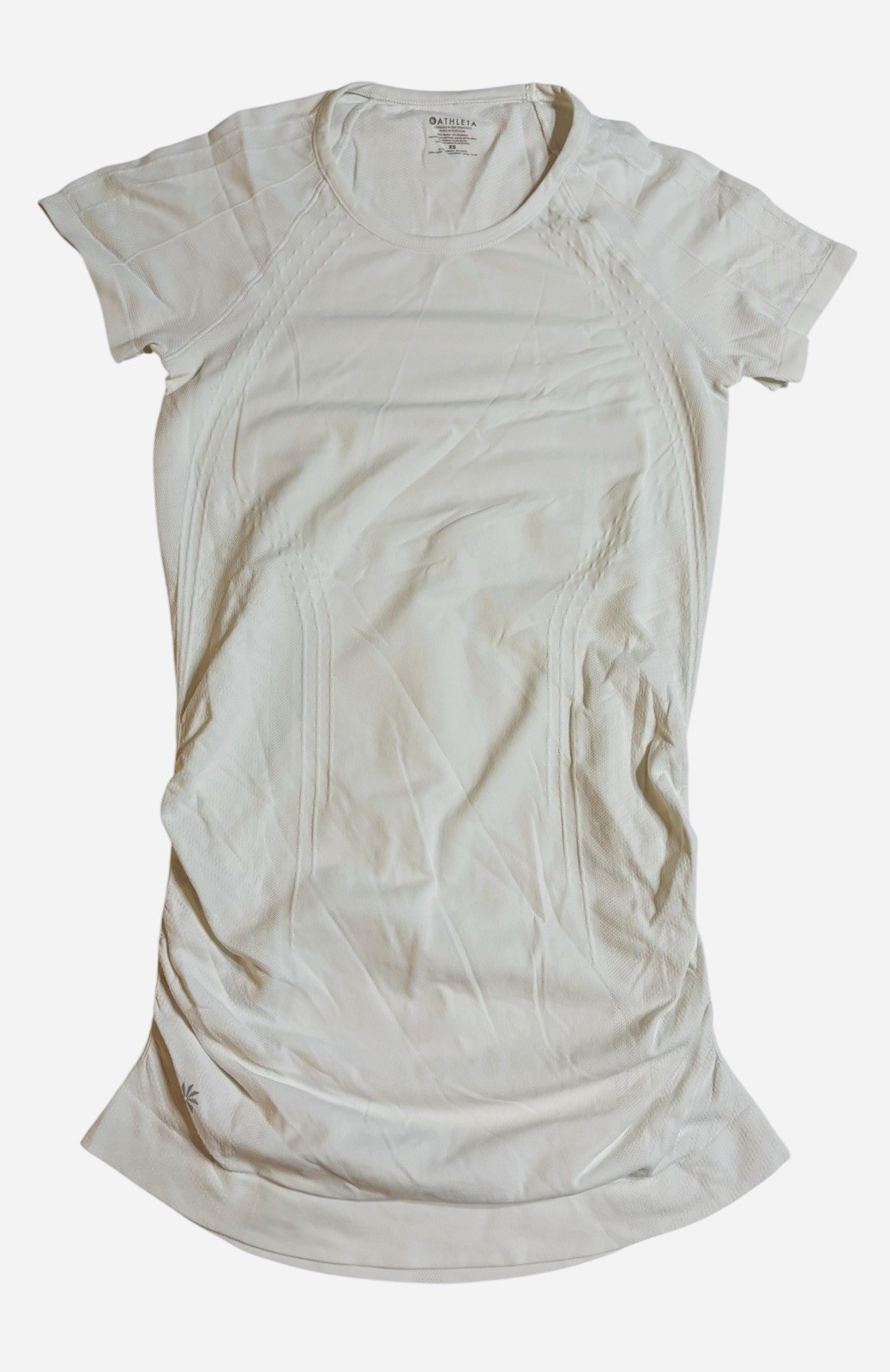 Athleta Fastest Track Tee Athletic T-shirt Womens Size XS X-Small White