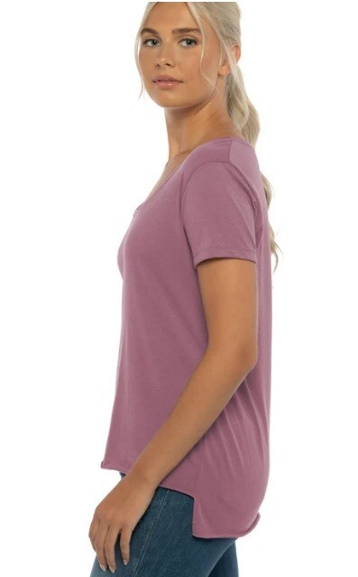 Next Level Womens Short Sleeve Festival Scoop Neck T-Shirt 5030 COLOR Shiraz