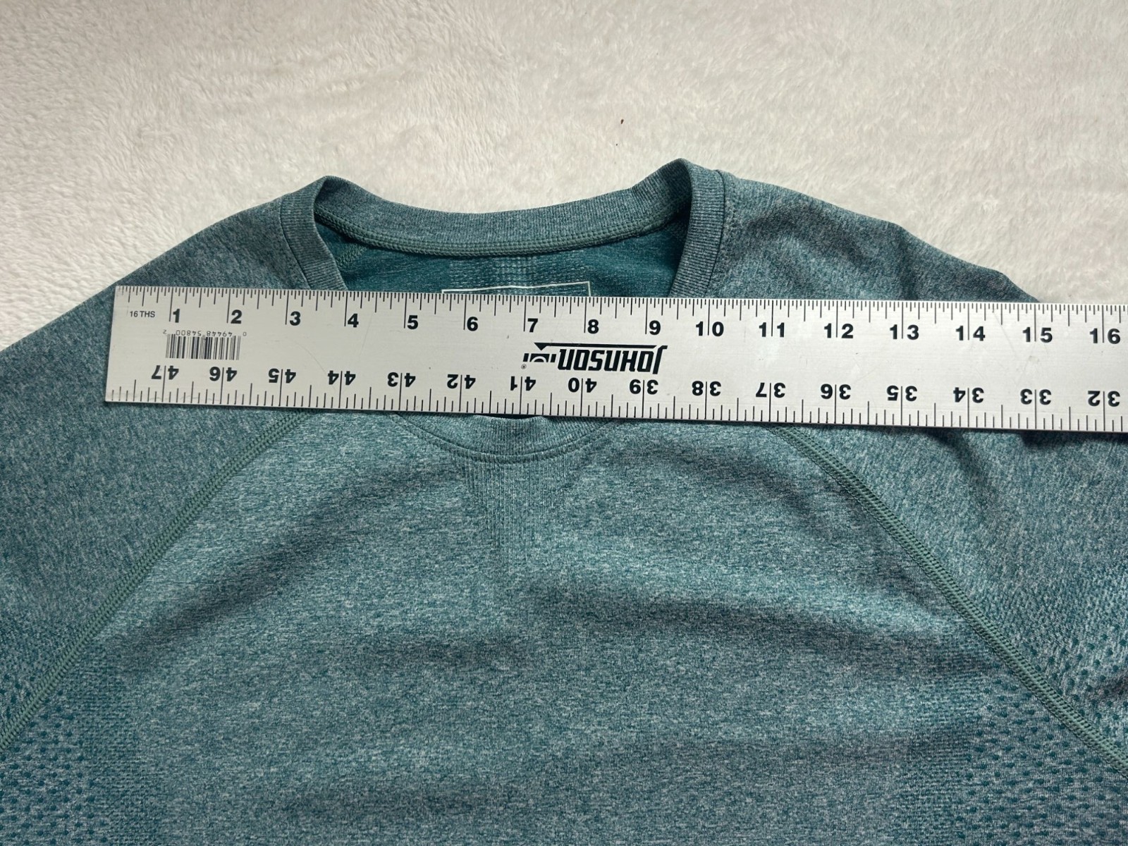 Figs Threads For Threads Seamless Womens Crew Neck Long Sleeve Shirt XL Green