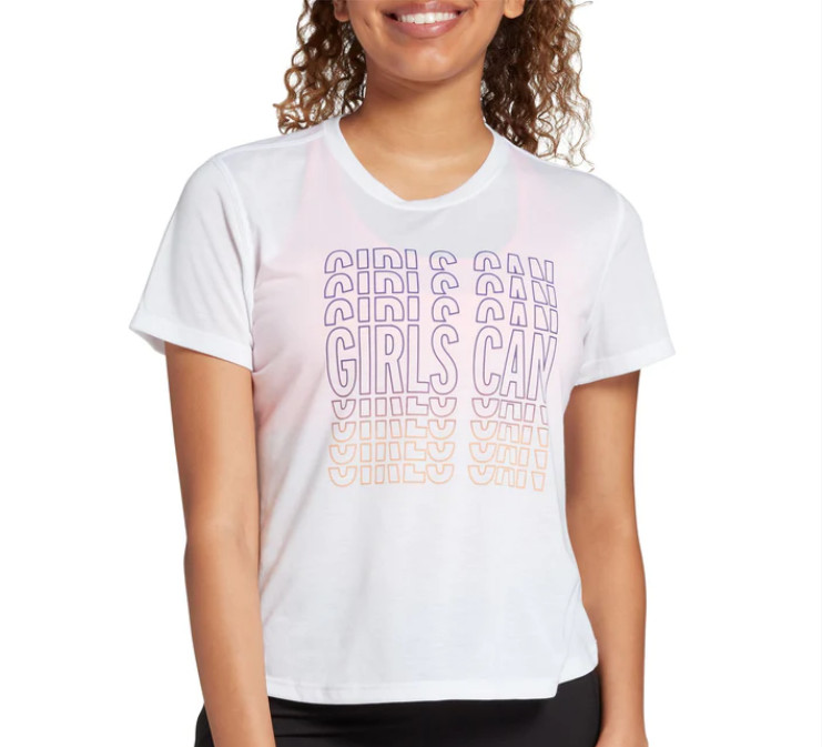 Brooks Women’s Empower Her Collection Distance Graphic T-shirt XL White 221443Z