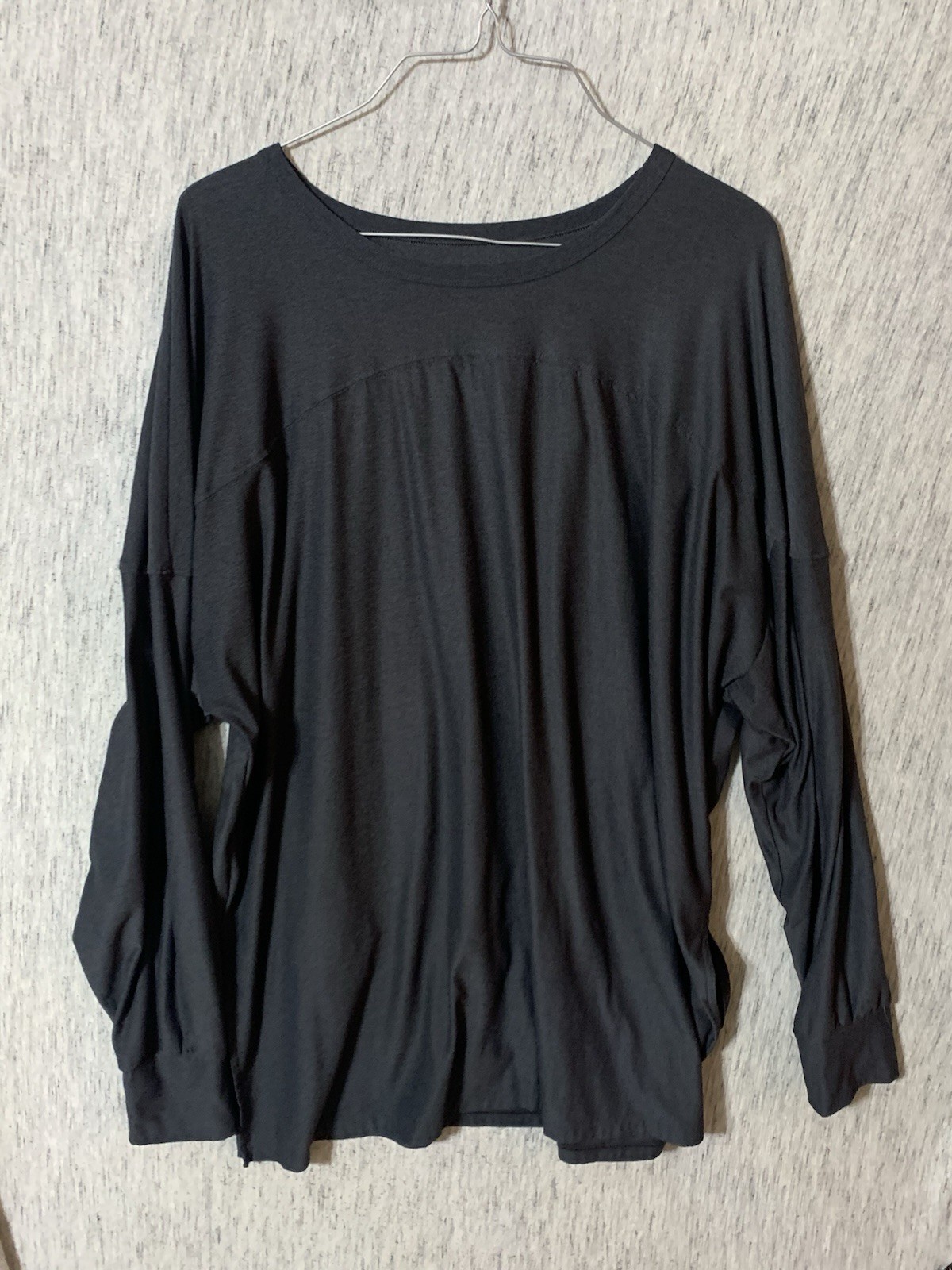 Womens Old Navy Active Cloud Motion Long Sleeve Dark Gray Shirt Size Large Tall