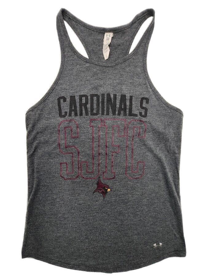 Under Armour Size Small Gray CARDINALS SJFC Womens Sleeveless Active Tank Top