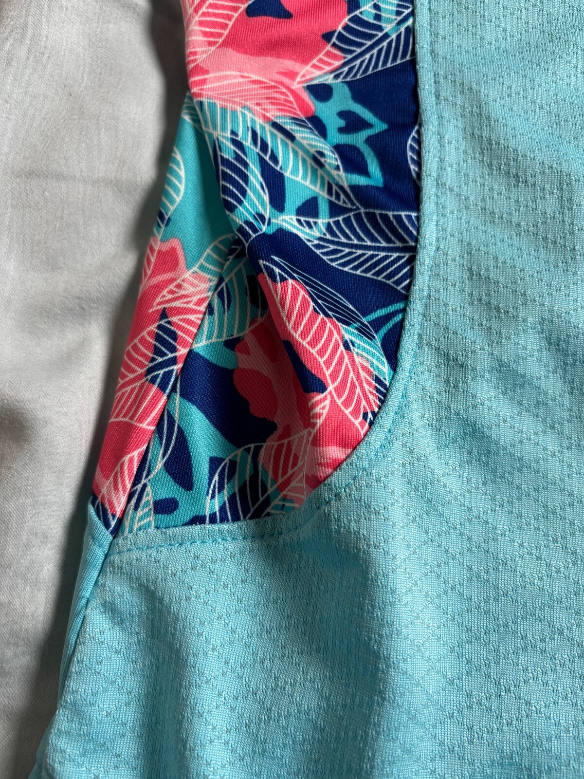Pebble Beach Dry Luxe Performance Polo Top Size Small Turquoise Active Wear