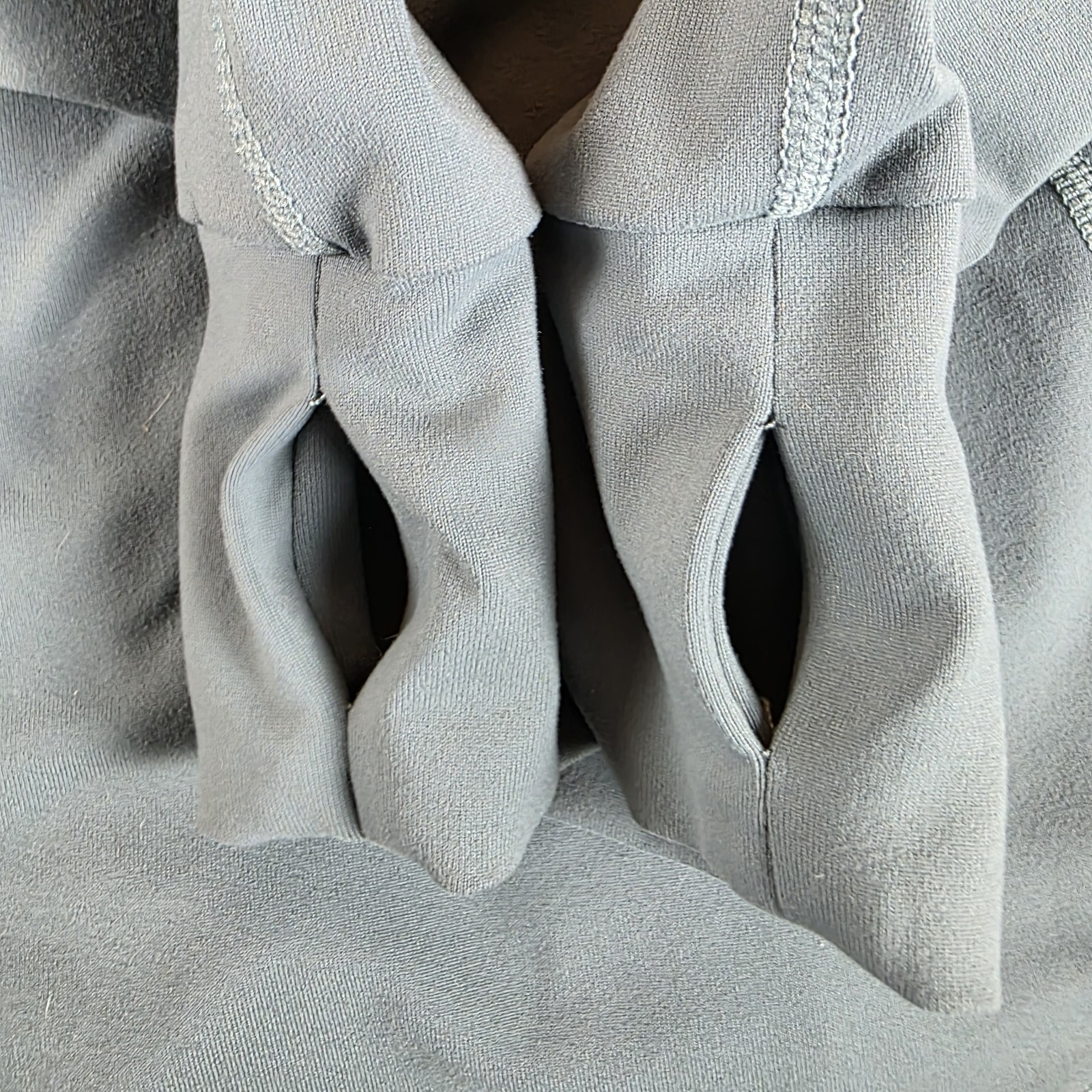 Lululemon Define Jacket Grey Eucalyptus Nulu Full Zip Green Grey Sz 6 16″P2P