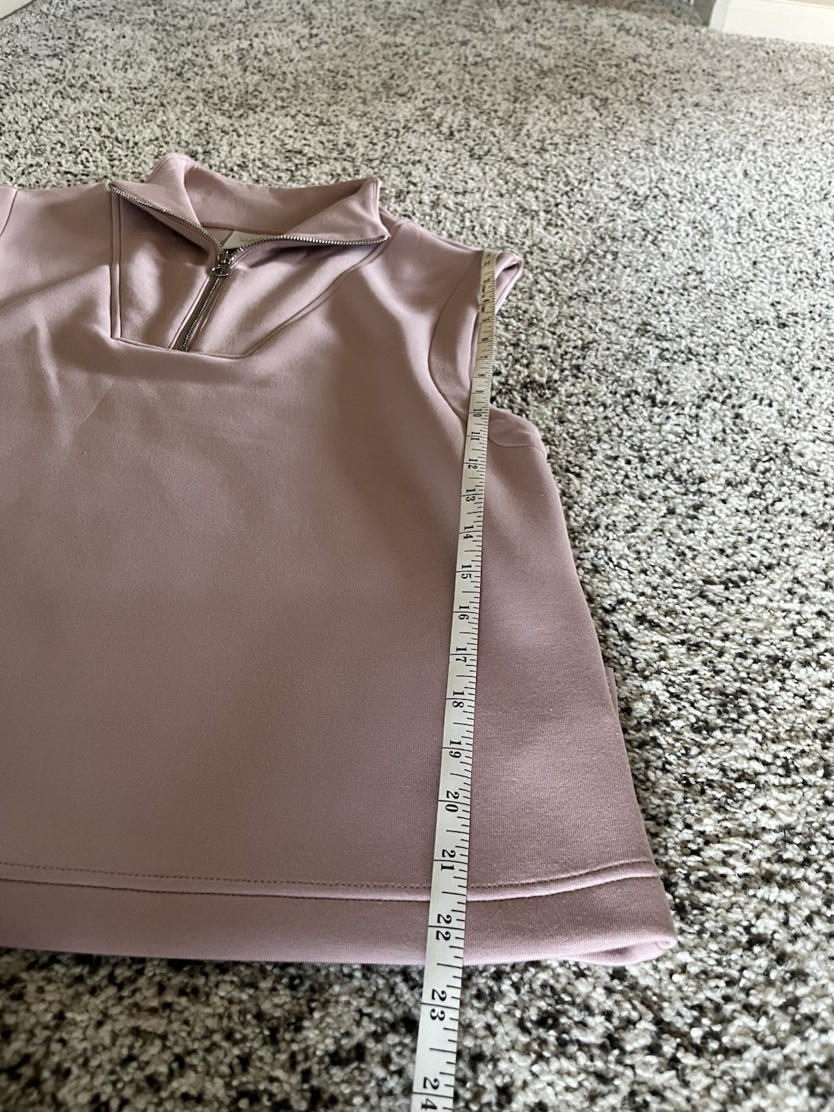 Varley DoubleSoft Magnolia Half Zip Tank Top Size Small New Without Tags