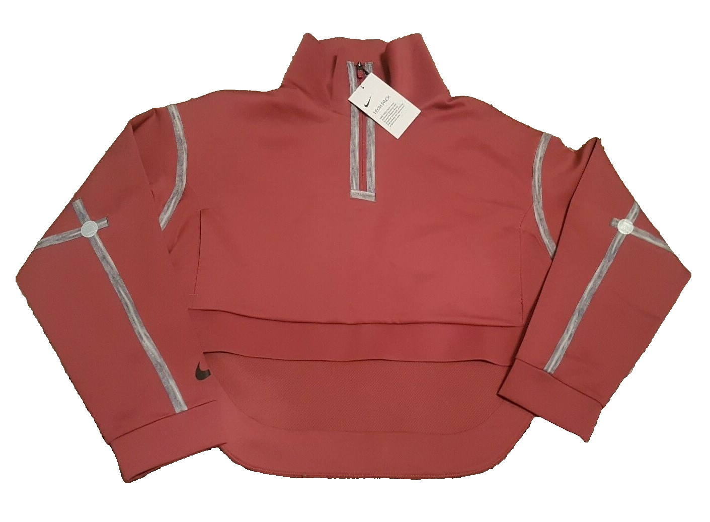 NIKE TECH PACK CITY READY 1/4 ZIP PULLOVER TOP JUMPER SIZE S (BV4061 661) CEDAR