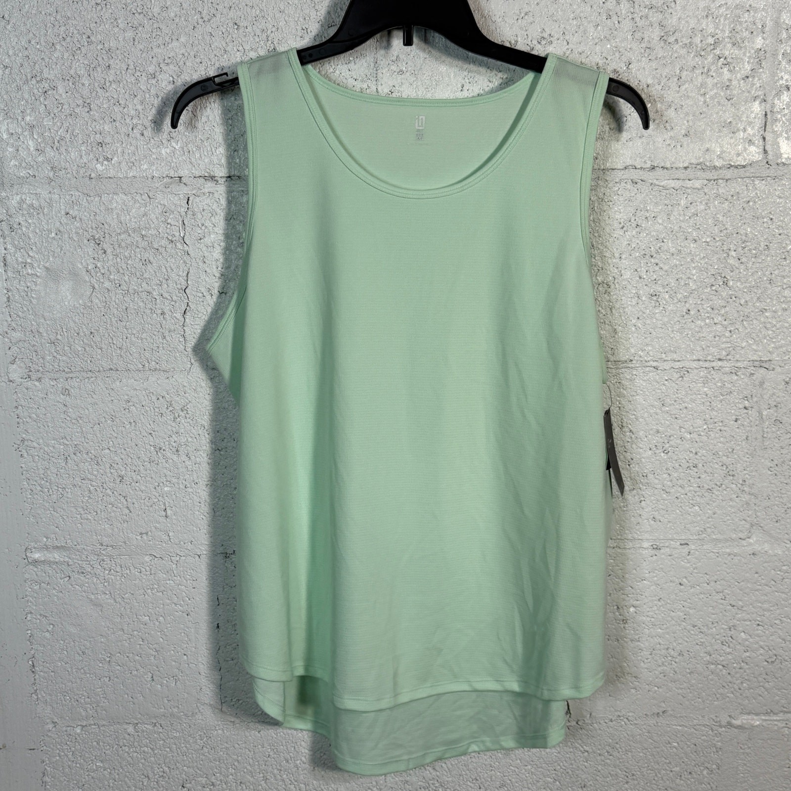 ID Ideology Women’s Birdseye Mesh Tank Top Buttermint Green XXL