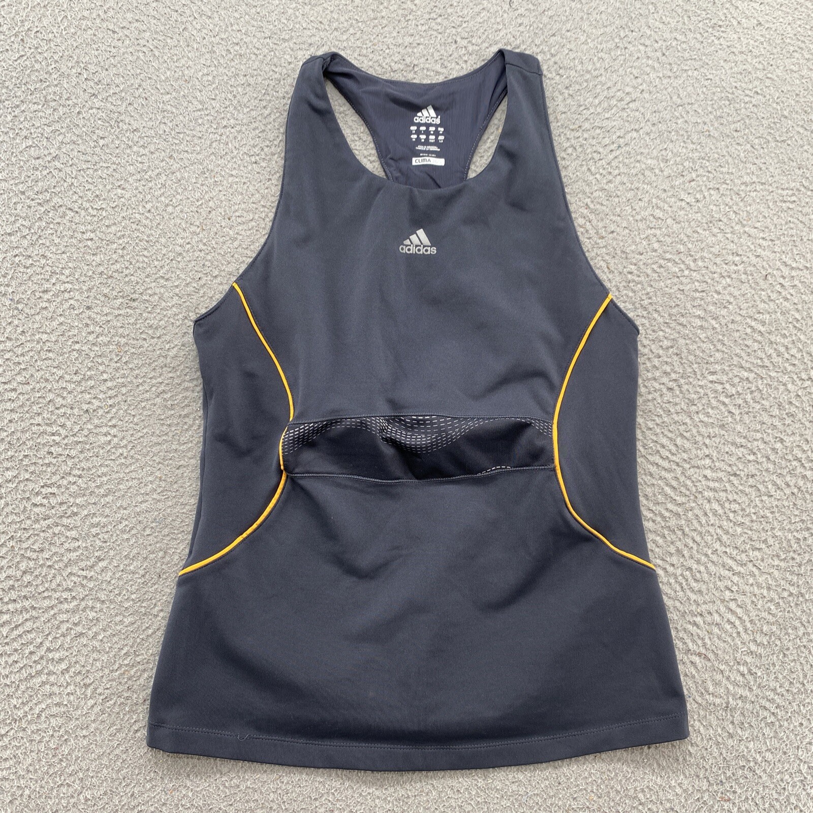 Adidas CLIMA365 Gray Athletic Stretch Tank Top Workout in Women’s Size Large