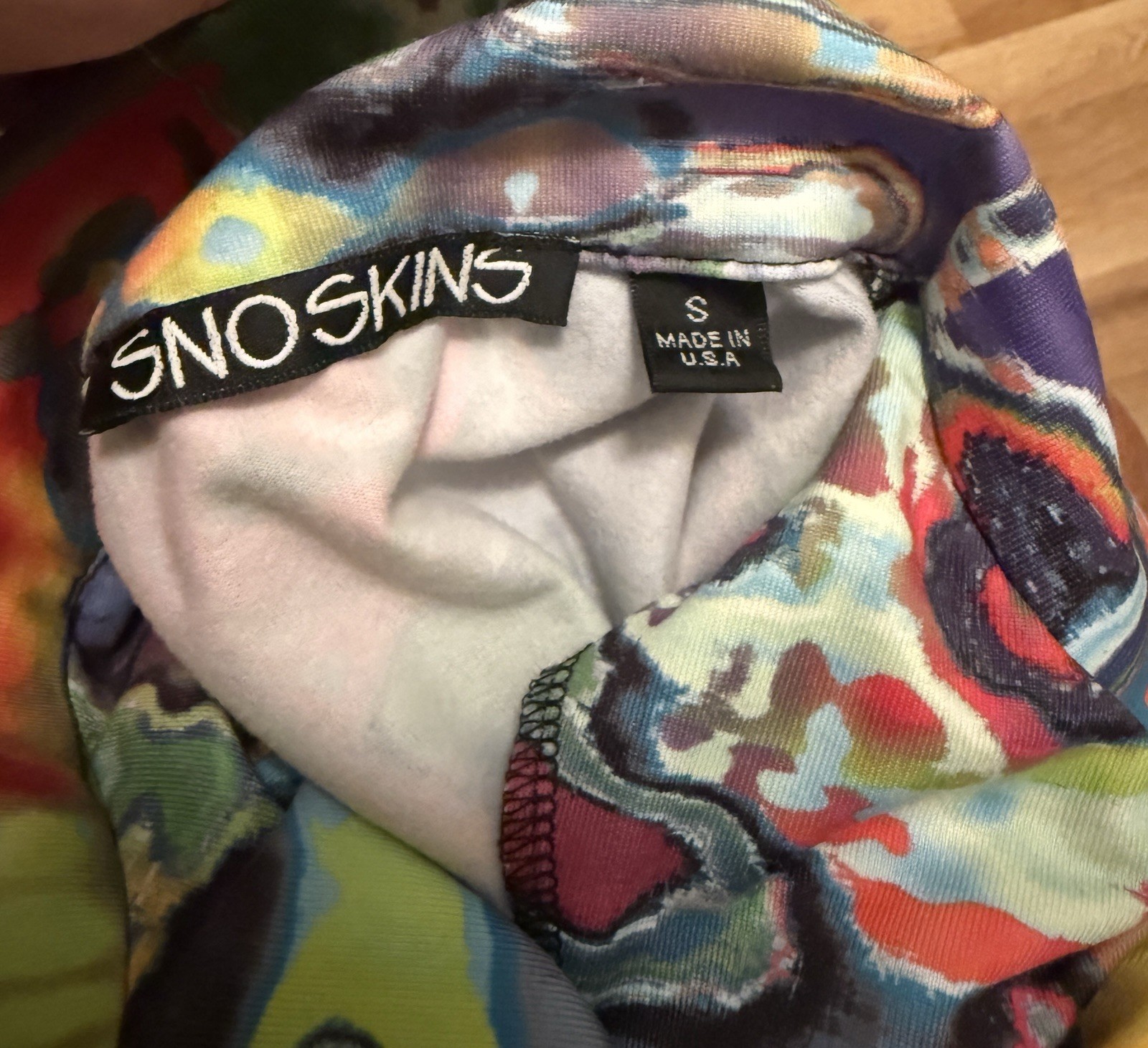 SnoSkins 1/2 Zip Base Layer High Neck Top Size S EUC ski snowboard winter