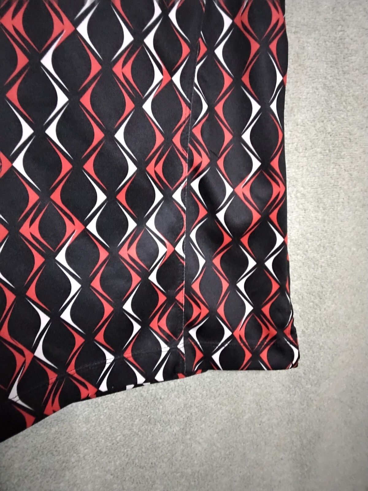 Tail Tech Performance Golf Womens Tank Top Size M Black Red Geometric Sleeveless