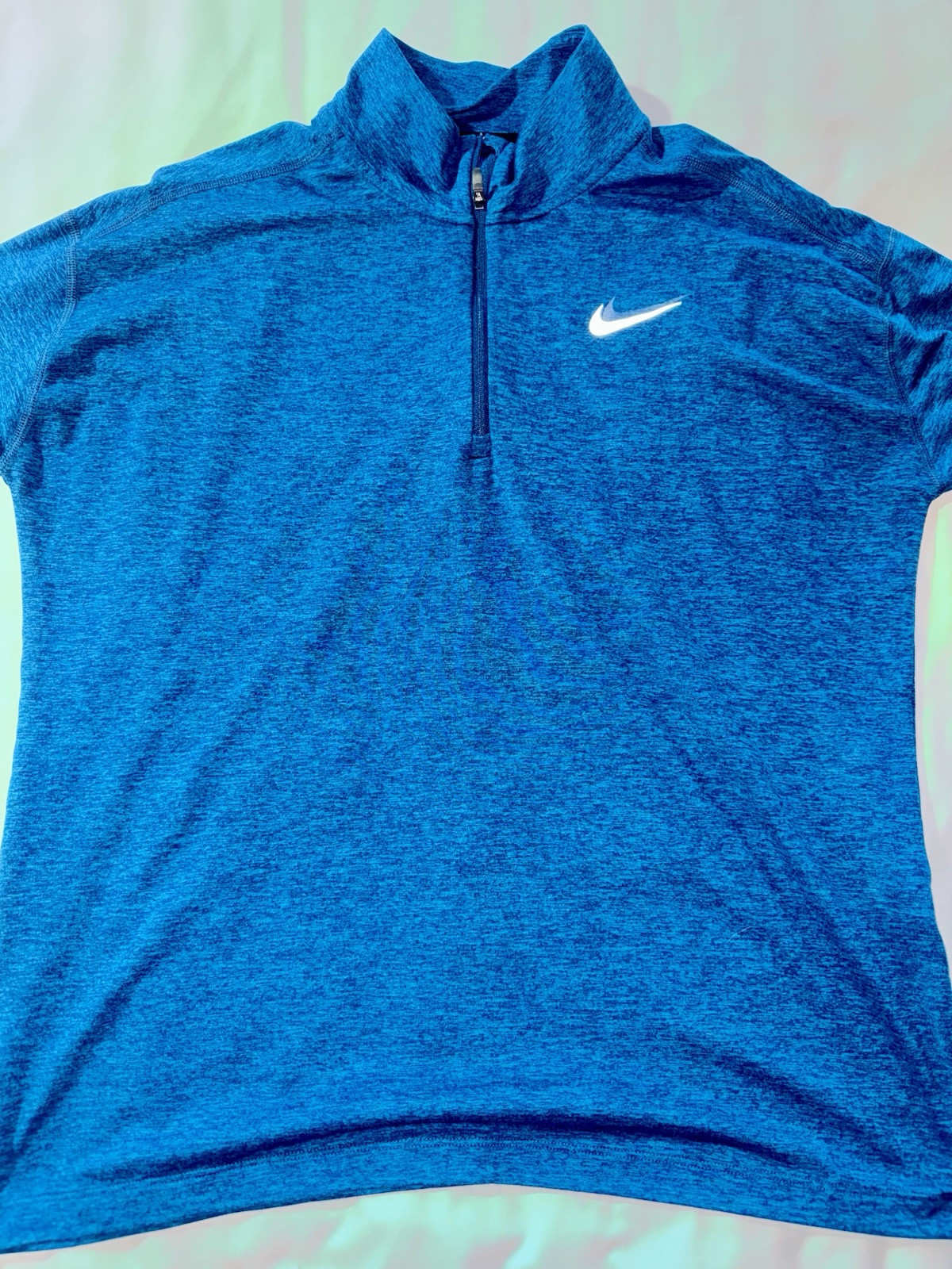 Nike Womens Element Long Sleeve 1/2 Zip Training Top BLUE SZ M Dri Fit CU0349 43