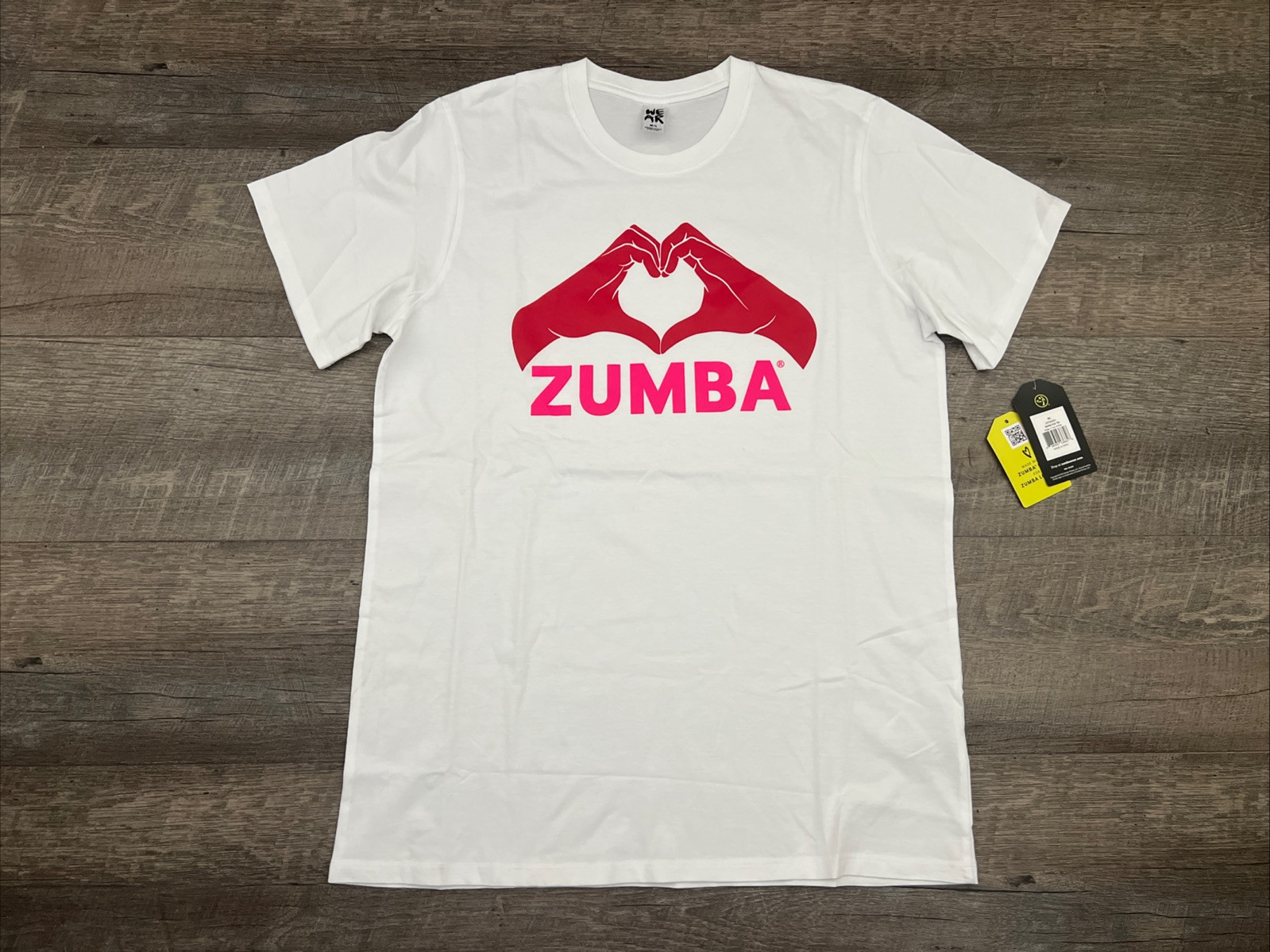 Zumba Kiss Tee – Wear It Out White Z3T000201 Size M/L – NEW