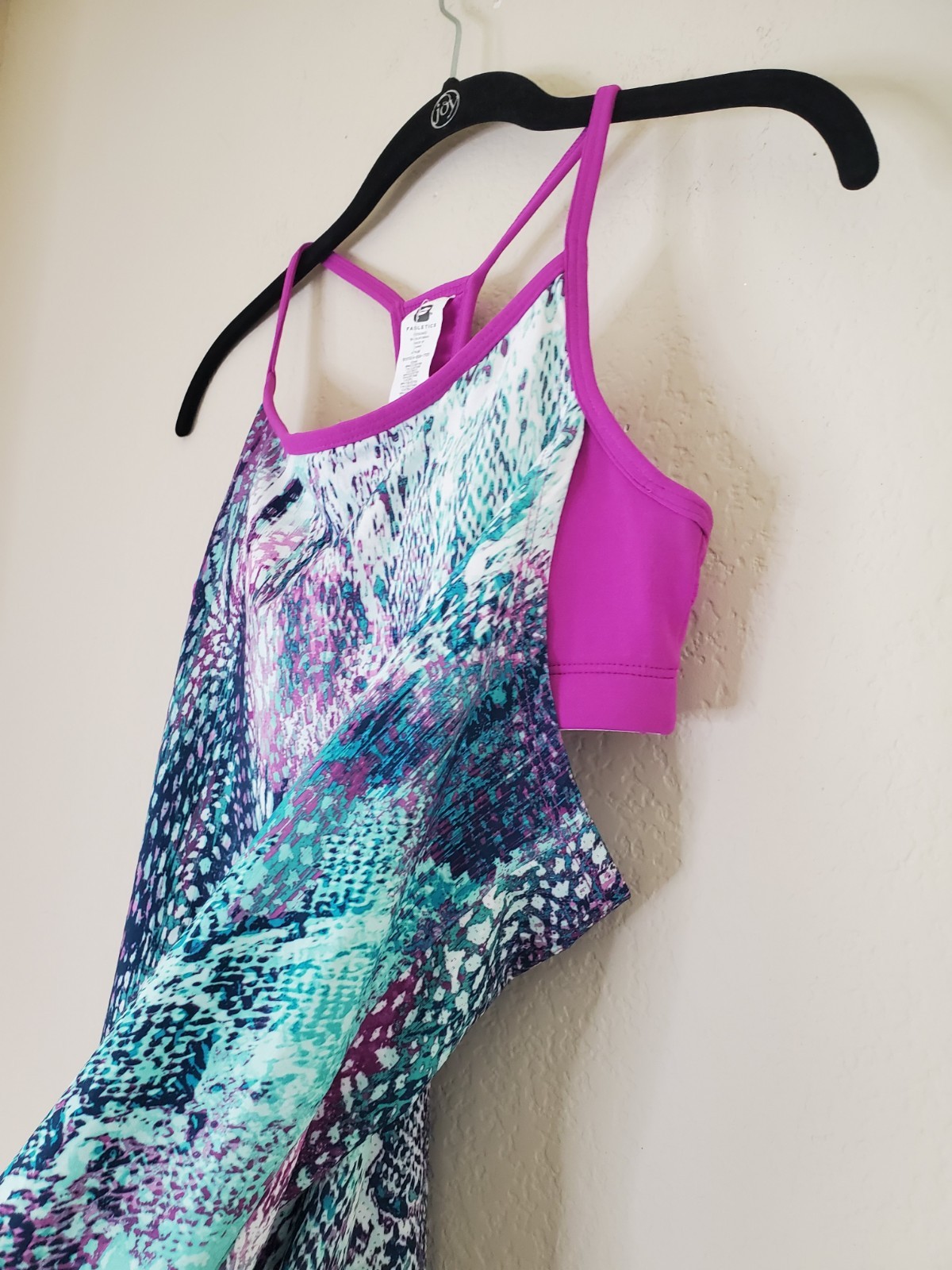 Fabletics Womens Tank Top Built In Bra orchid Purple Multicolor Sz XS Athletic