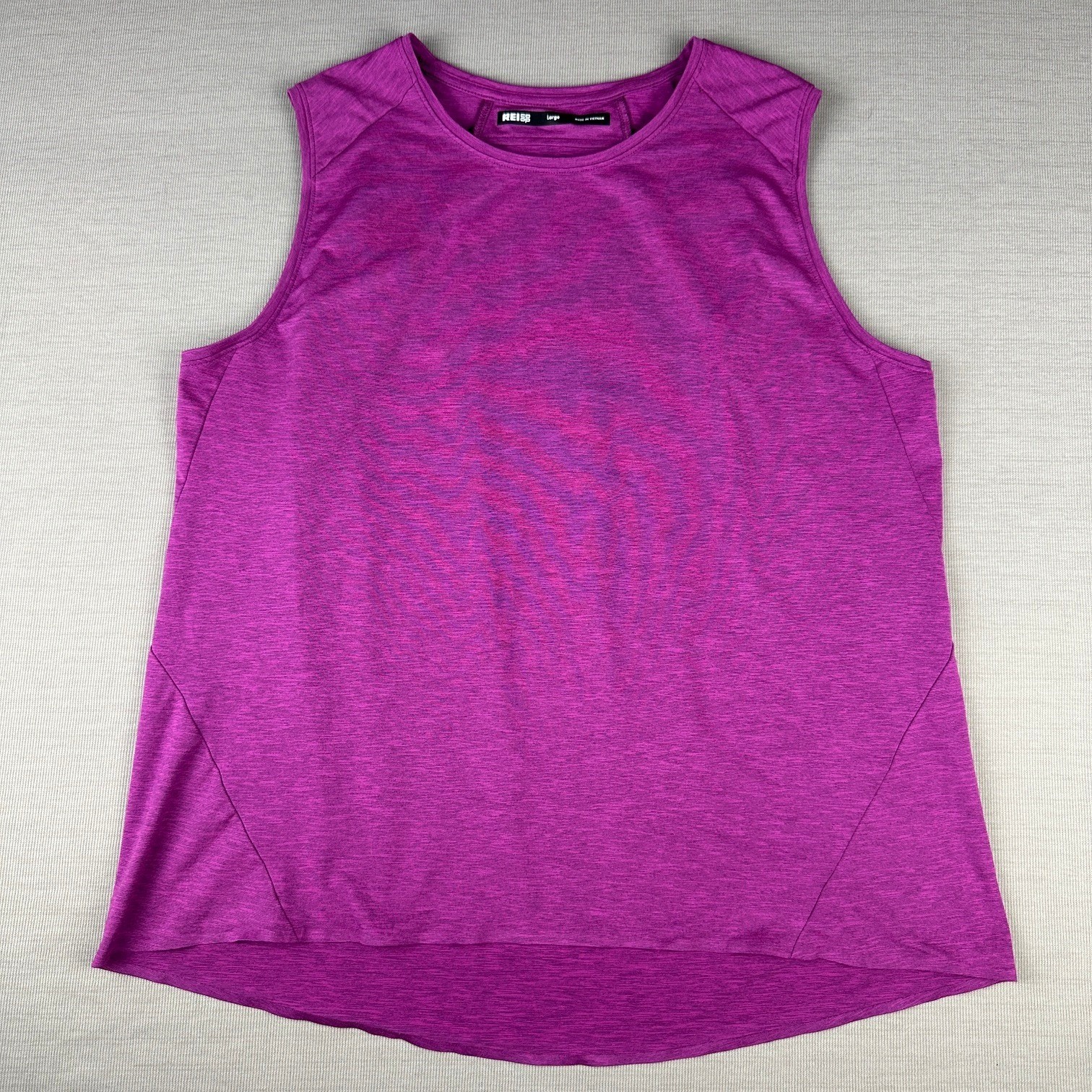 REI Co-op Womens Active Tank Top Purple Space Dye Sleeveless 20614-F20 Large