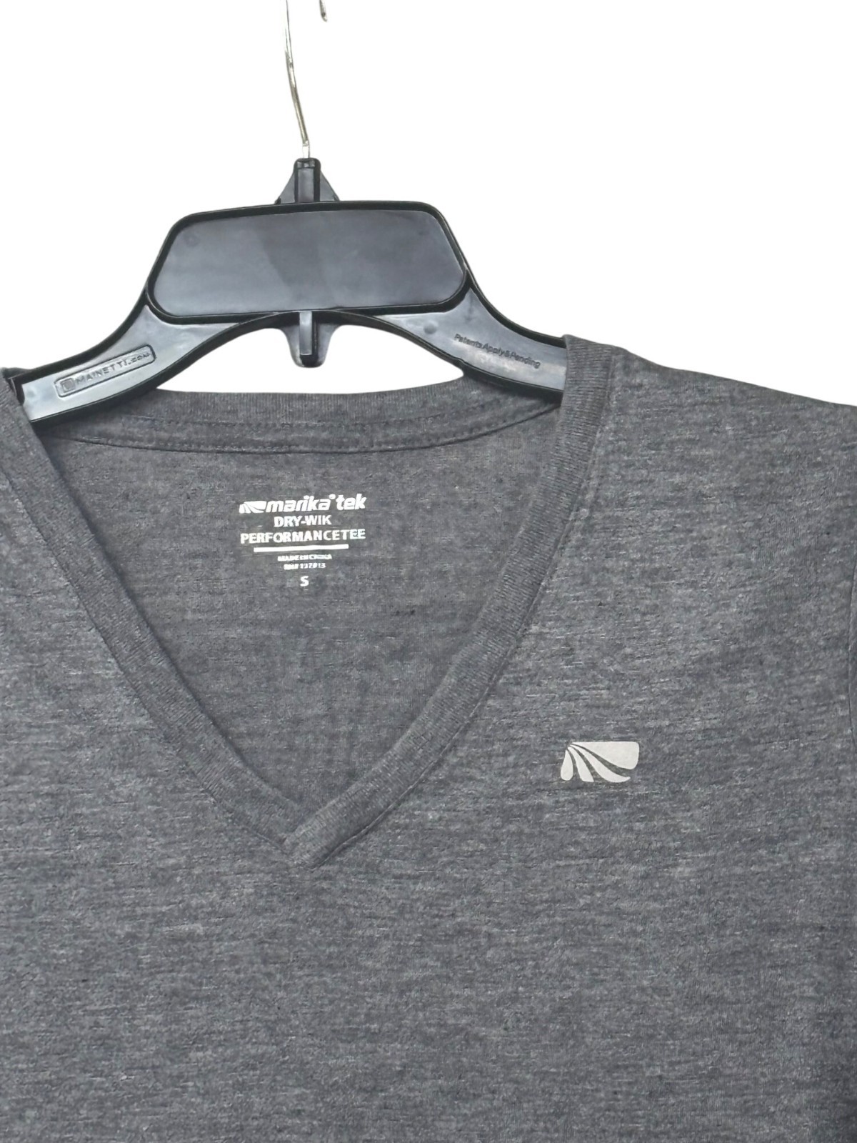 Marika Tek Dry-wik V-neck Performance Tee, Purple heather, Sz. S