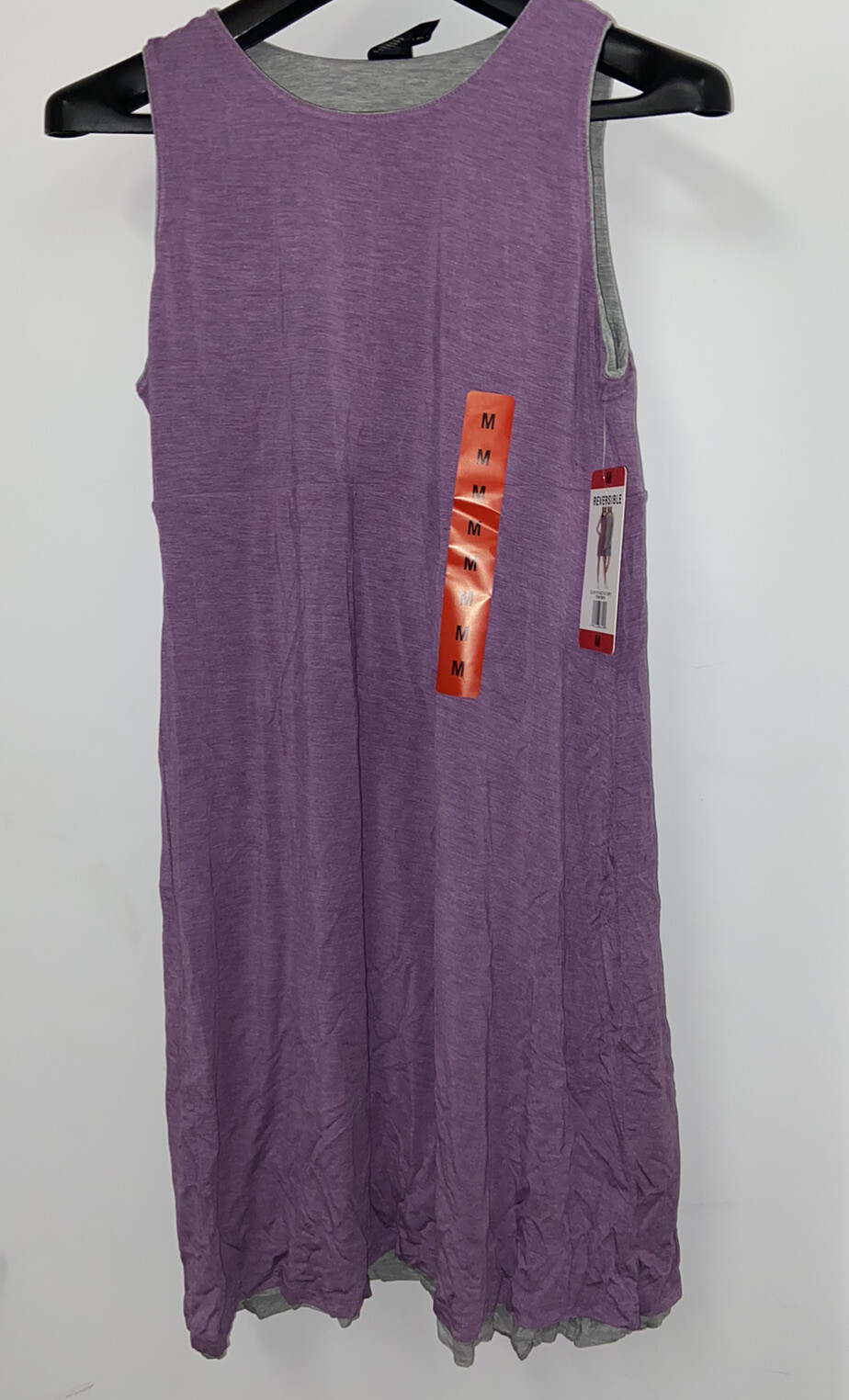 32 Degrees Cool sz Medium REVERSIBLE WOMEN athletic sweatshirt mini-dress VIOLET