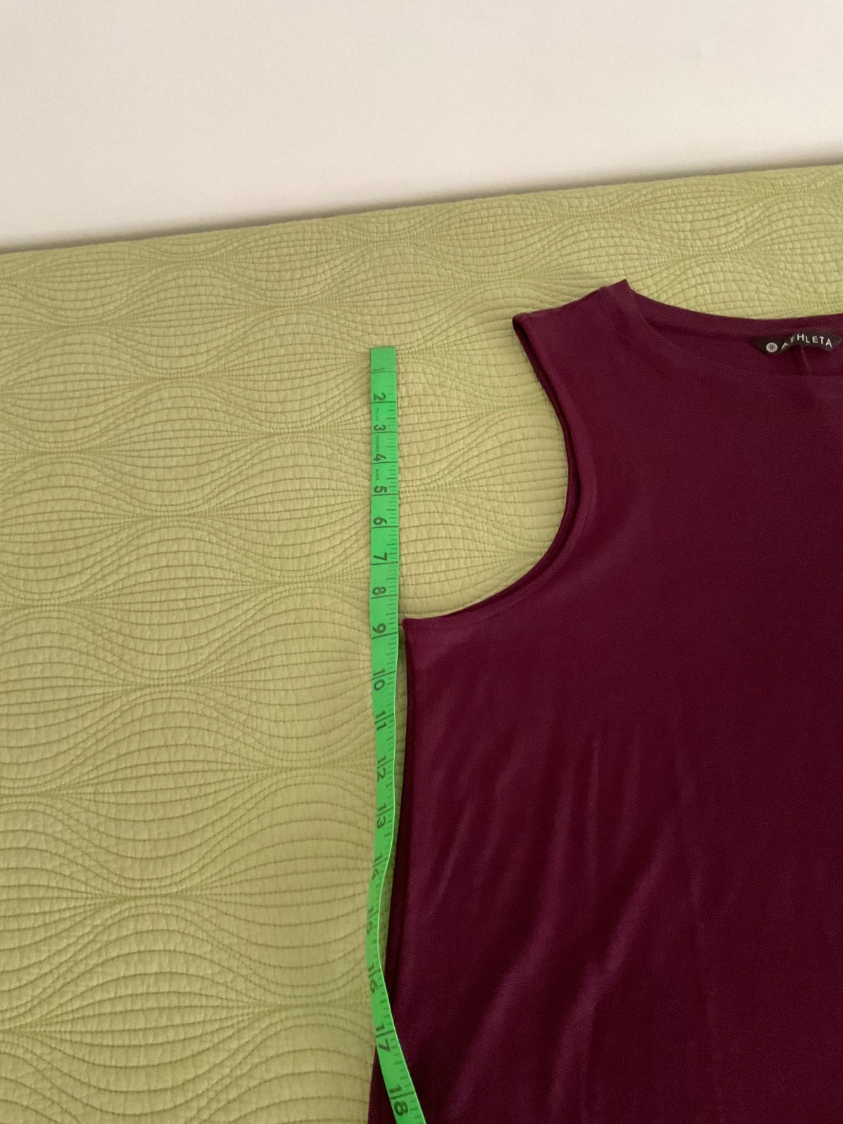Athleta Cloudlight Asymmetrical/Side Tie Tank Burgundy XL Tall New w Tags