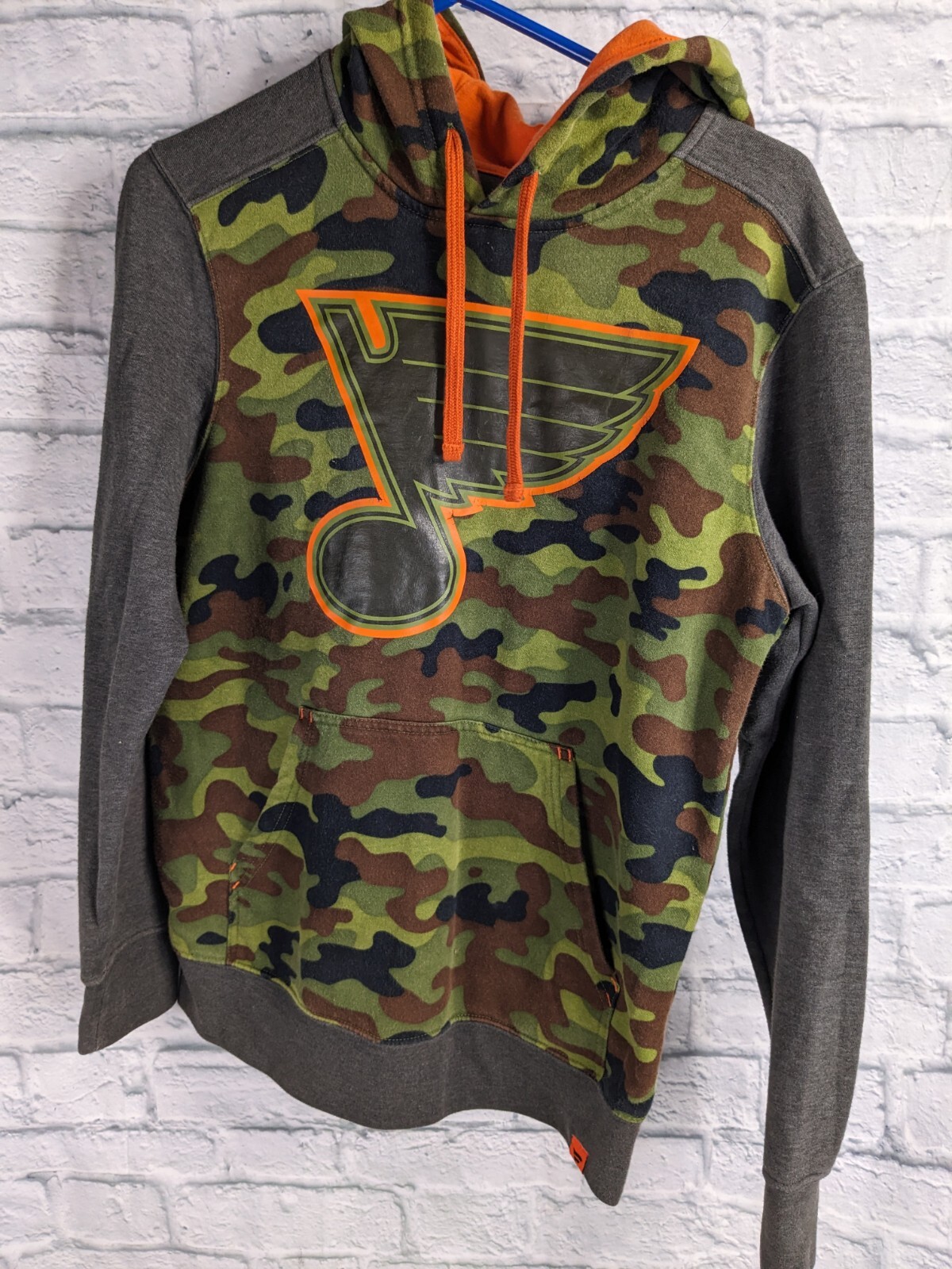Fanatics NHL St. Louis Blues Hoodie SZ Small Camo Hockey